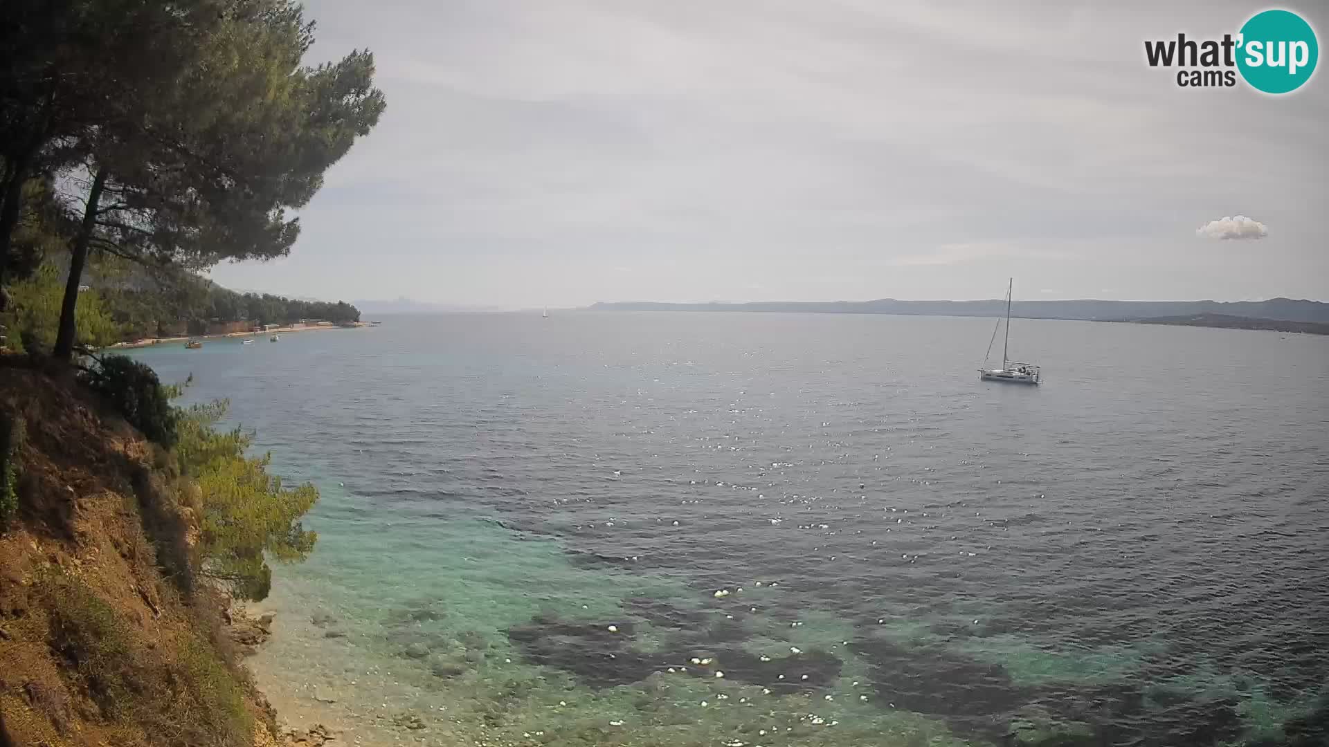 Webcam Potočine Beach Bol – Live View of Borak Beach, Brač Island