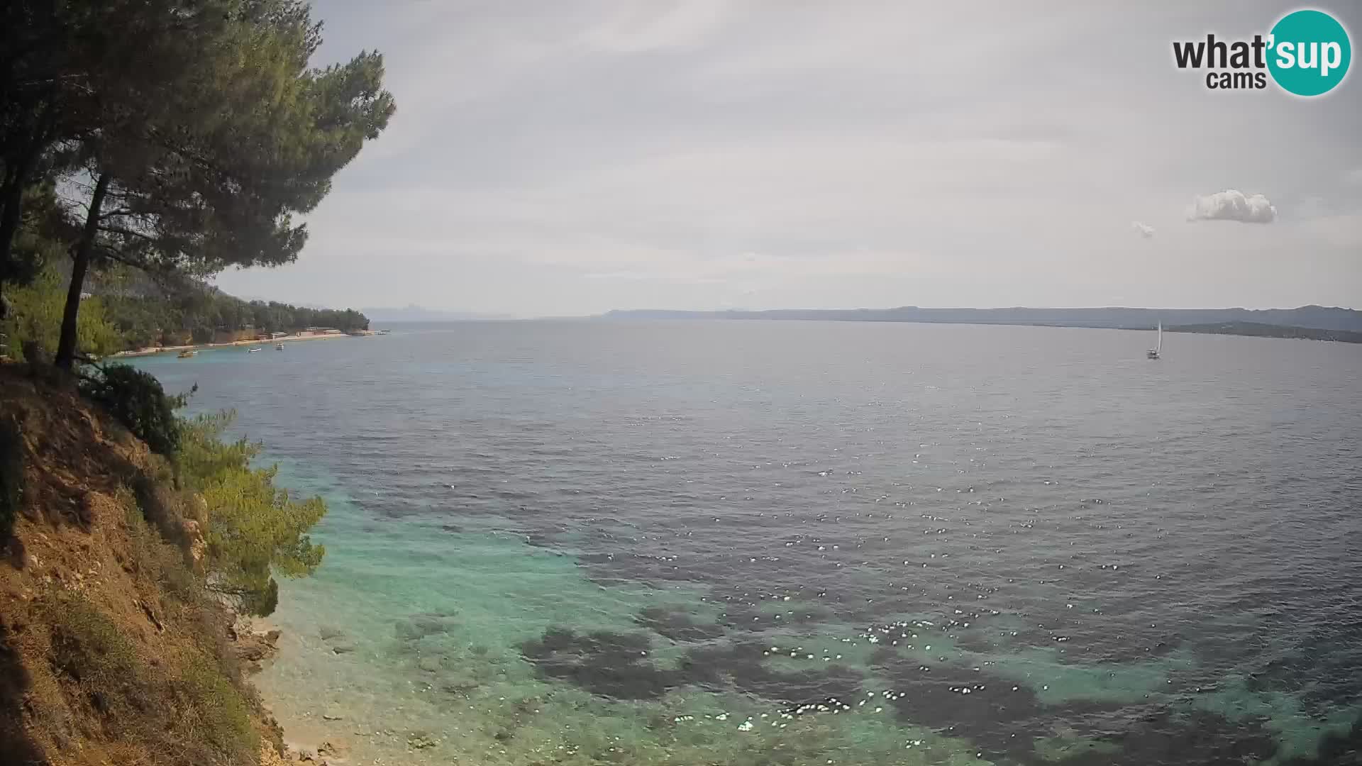 Webcam Potočine Beach Bol – Live View of Borak Beach, Brač Island