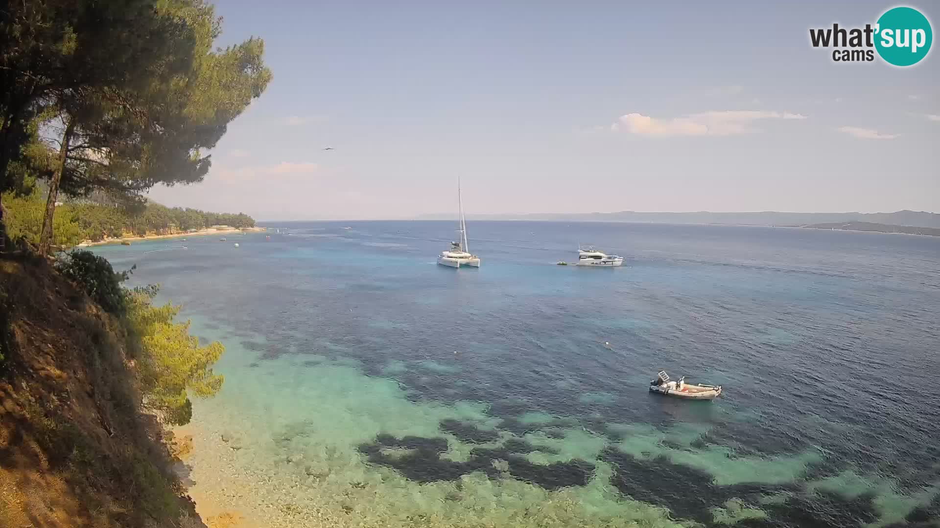 Webcam Playa Potočine Bol – Vista en vivo de Borak Beach, Isla de Brač