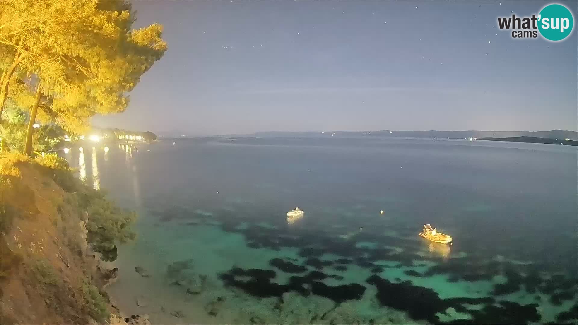 Webcam plage Potočine Bol – Vue en direct sur Borak Beach, île de Brač