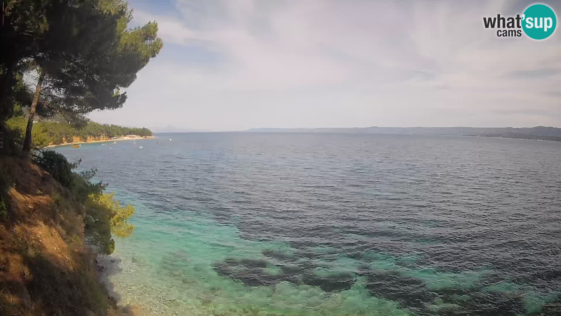 Web kamera Potočine Bol – Pogled uživo na plažu Borak, otok Brač