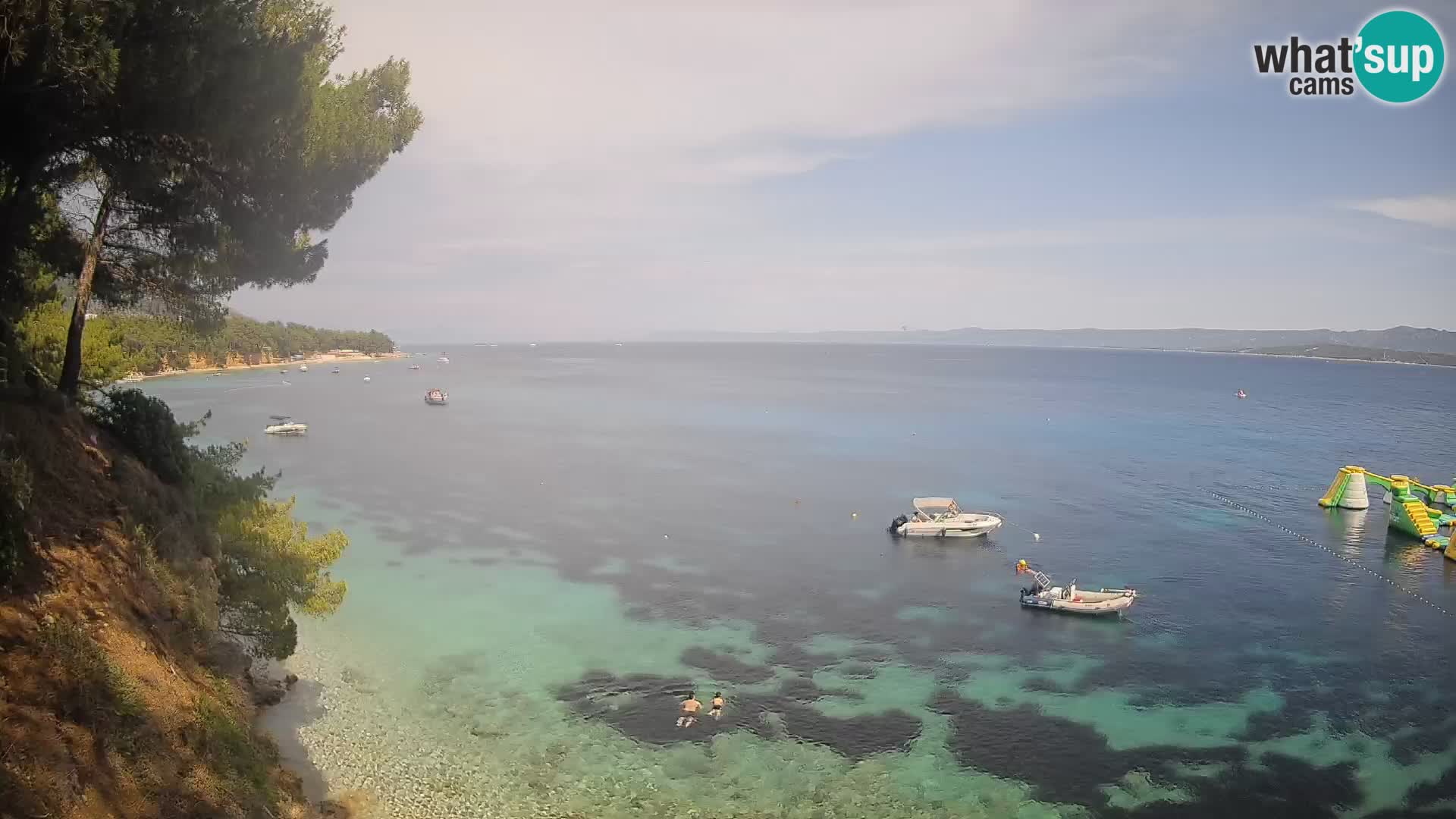 Web kamera Potočine Bol – Pogled uživo na plažu Borak, otok Brač