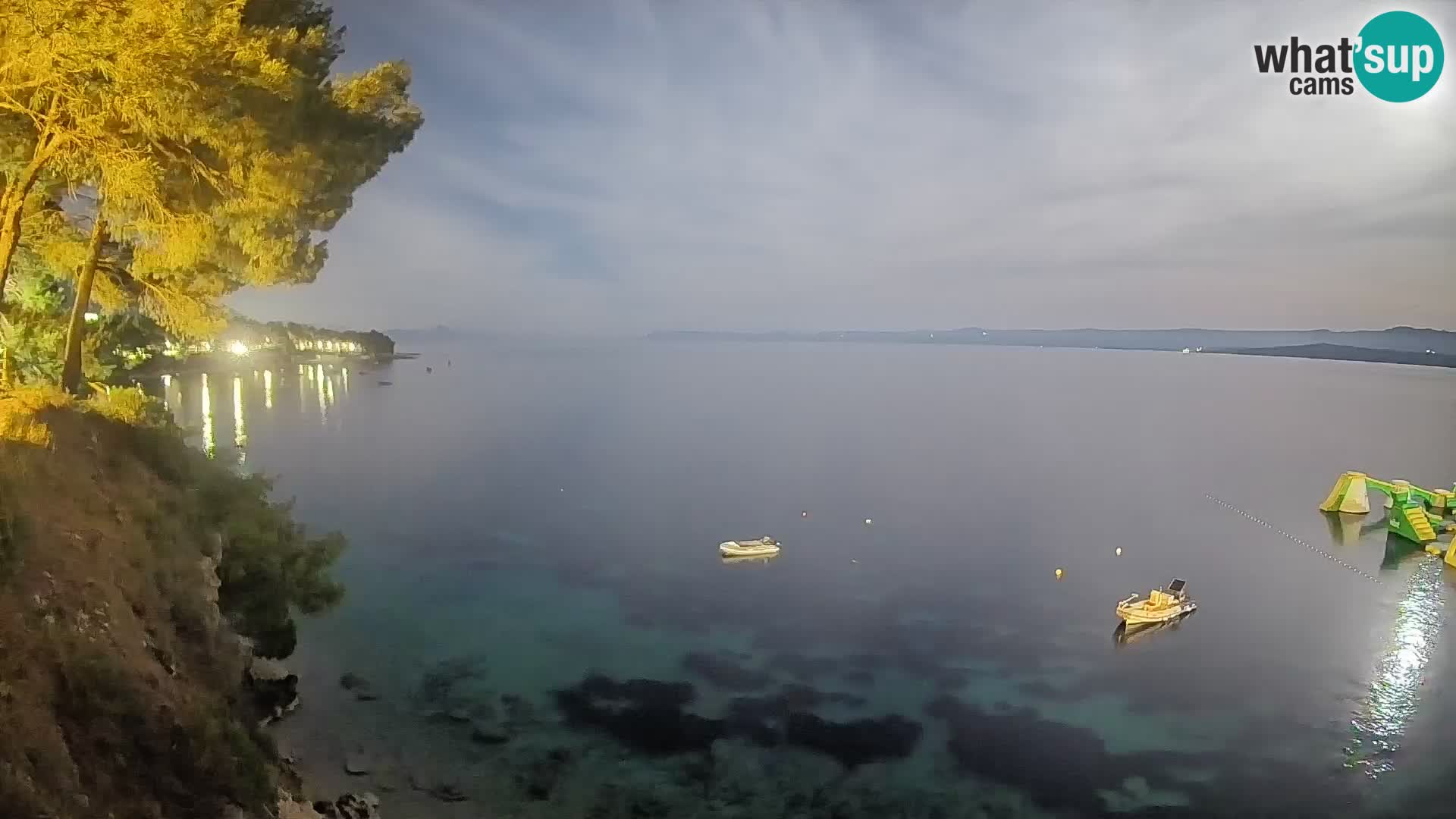 Webcam plage Potočine Bol – Vue en direct sur Borak Beach, île de Brač