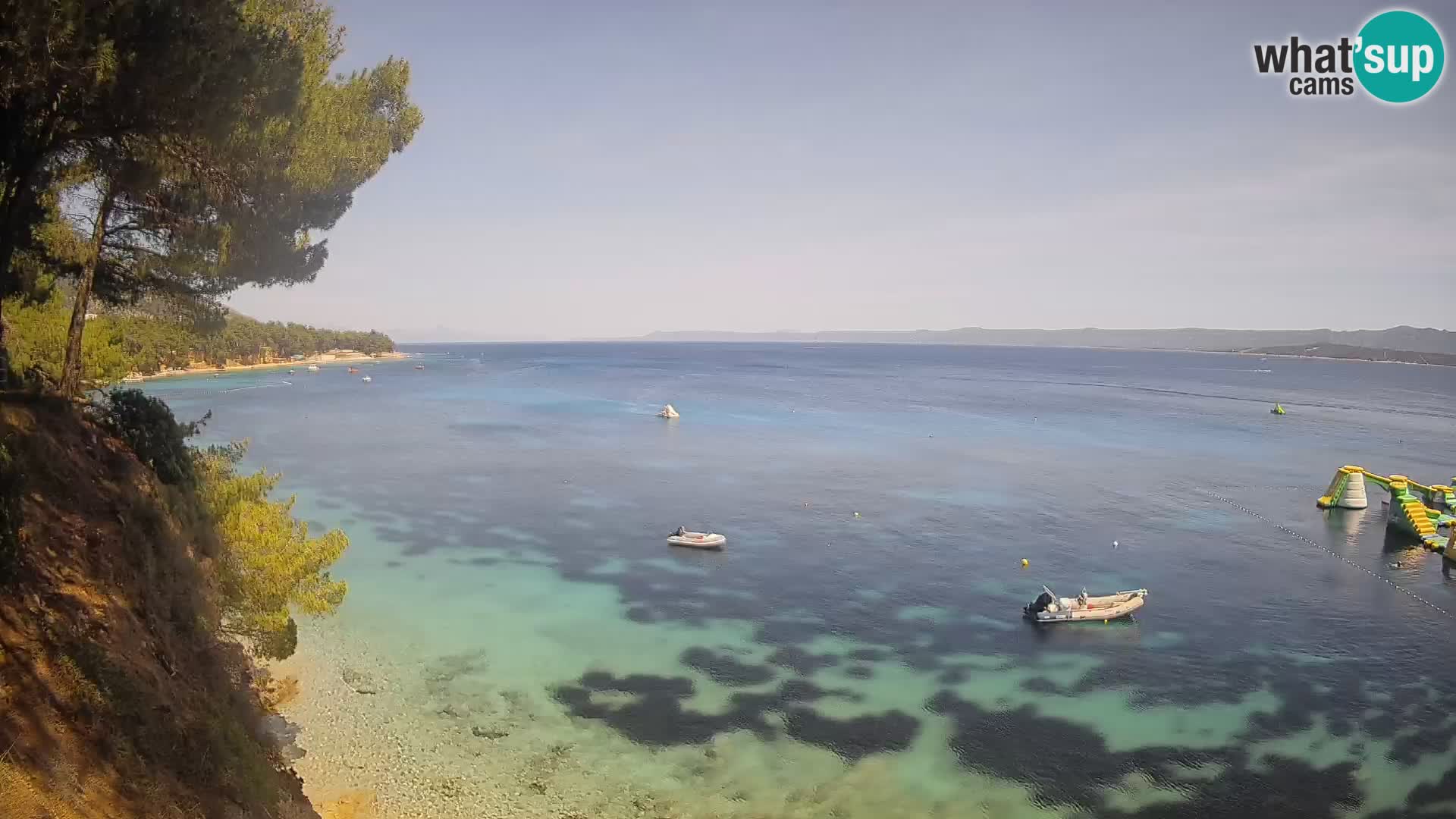 Web kamera Potočine Bol – Pogled uživo na plažu Borak, otok Brač