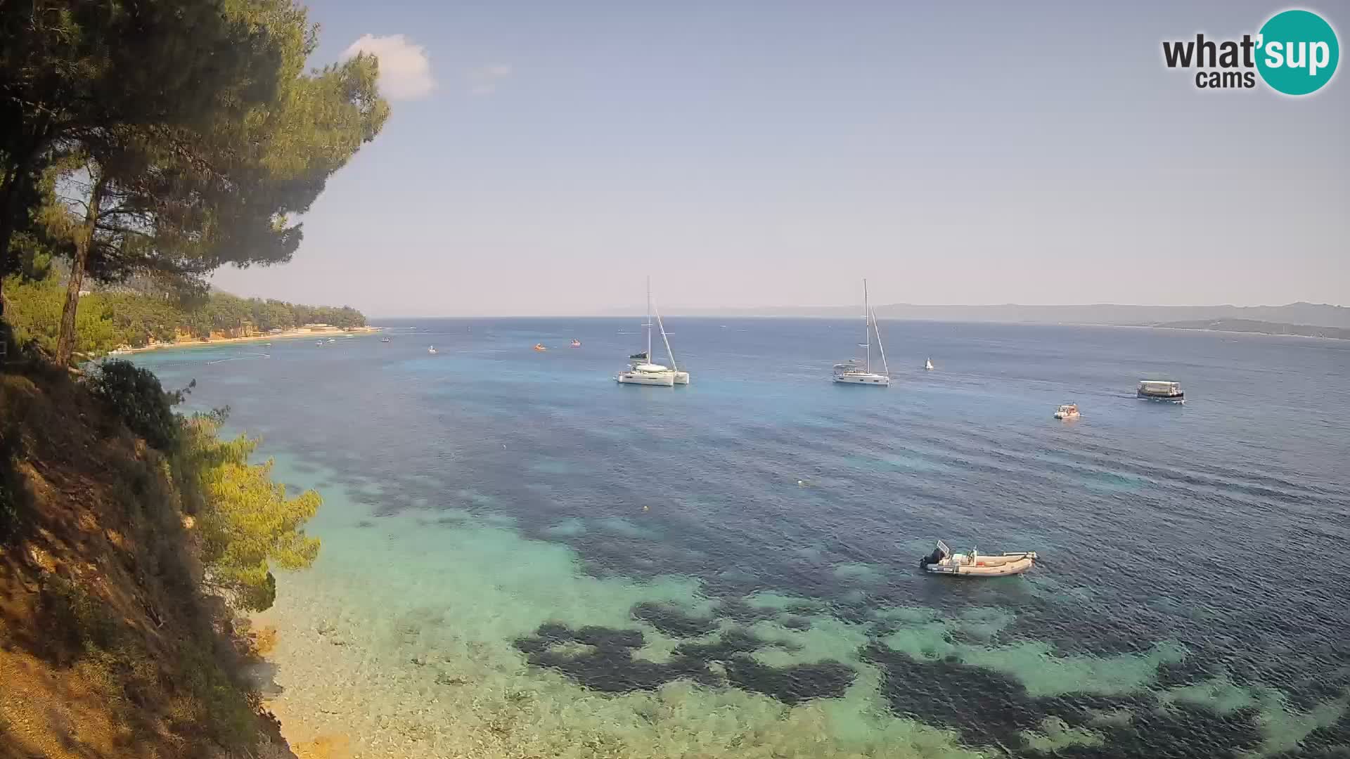 Webcam Strand Potočine Bol – Liveblick auf Borak Beach, Insel Brač