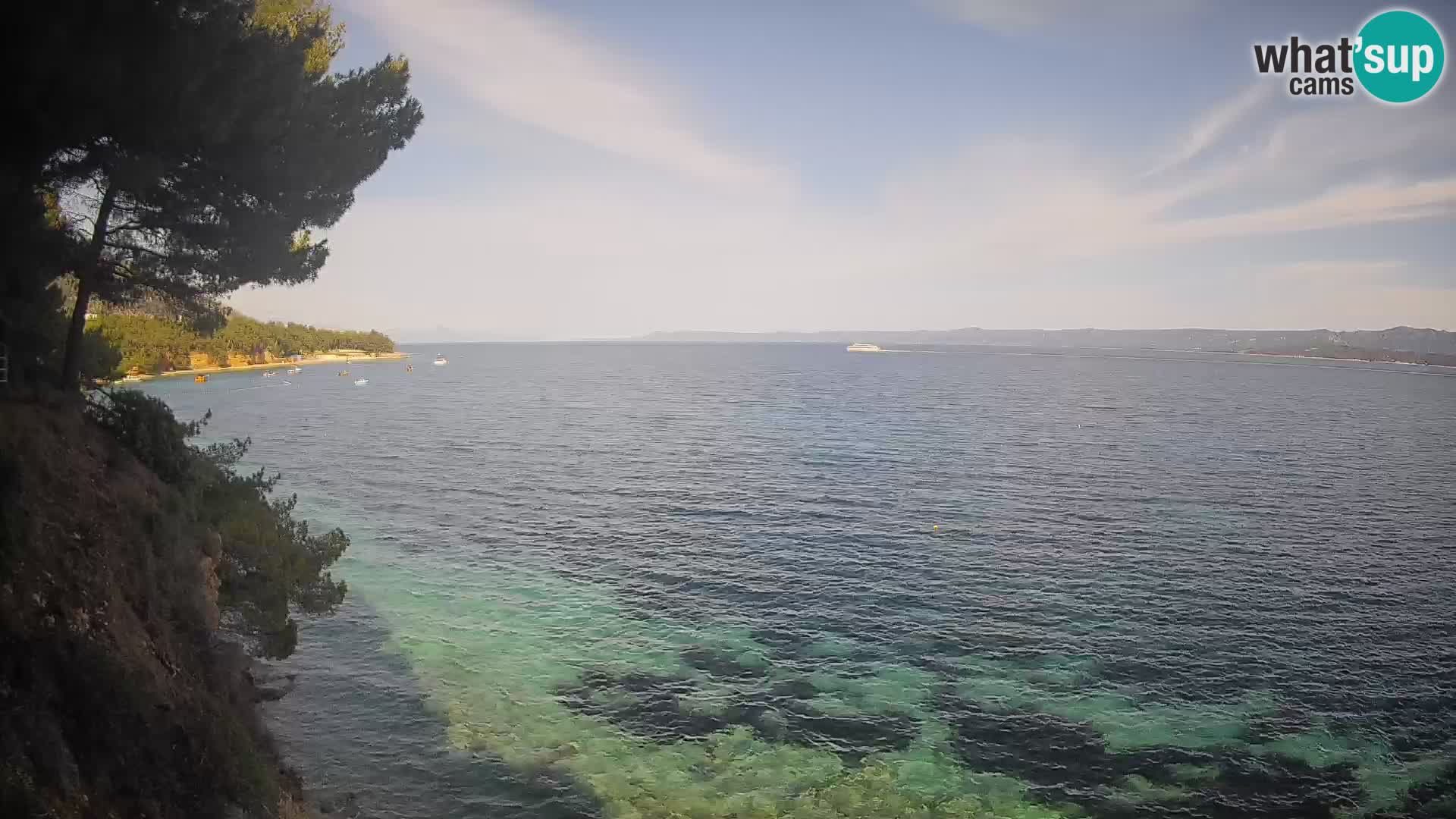 Webcam plage Potočine Bol – Vue en direct sur Borak Beach, île de Brač