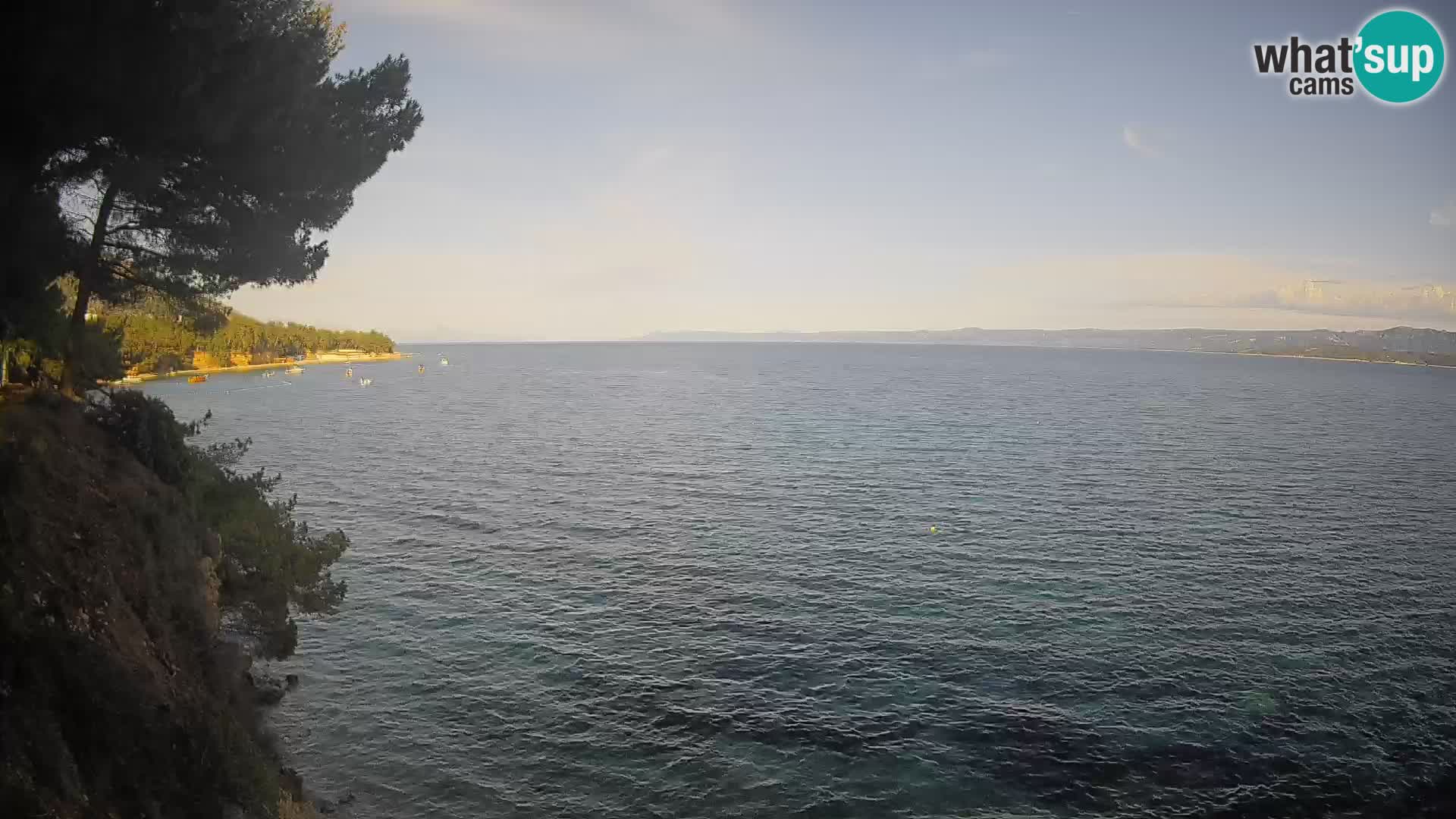 Webcam Spiaggia Potočine Bol – Vista live sulla spiaggia Borak, Isola di Brač