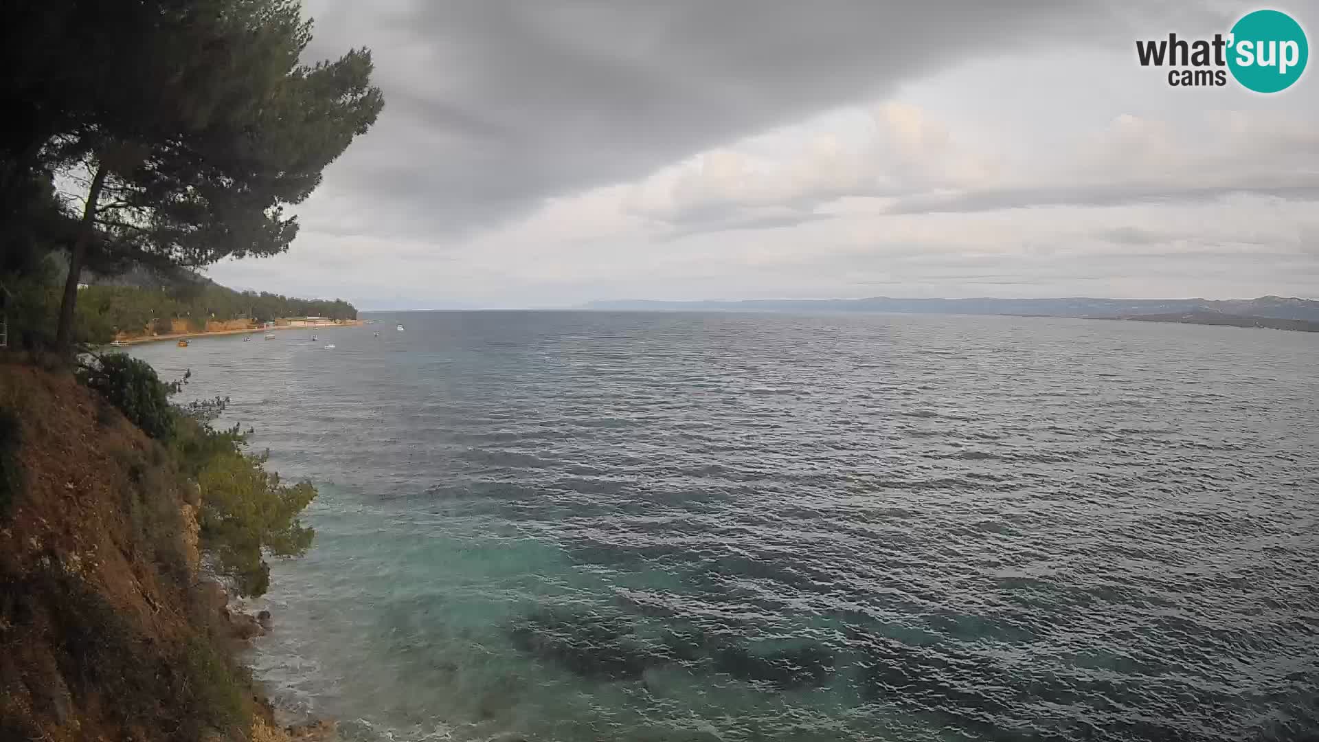 Webcam Spiaggia Potočine Bol – Vista live sulla spiaggia Borak, Isola di Brač