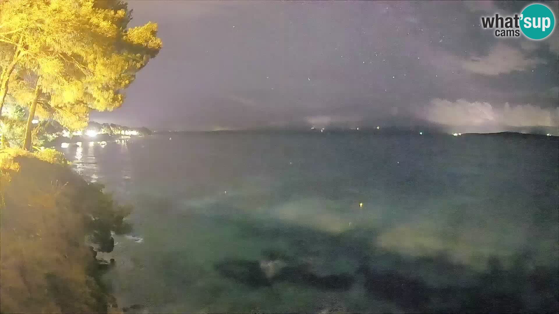 Spletna kamera Plaža Potočine Bol – Pogled v živo na plažo Borak, otok Brač