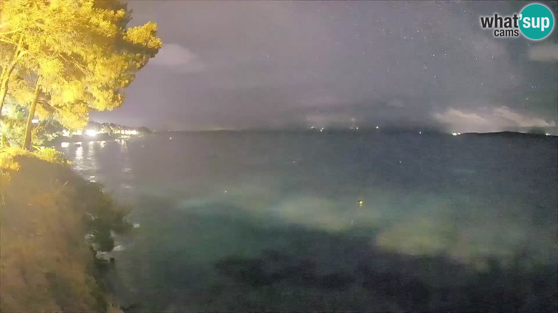 Webcam Spiaggia Potočine Bol – Vista live sulla spiaggia Borak, Isola di Brač