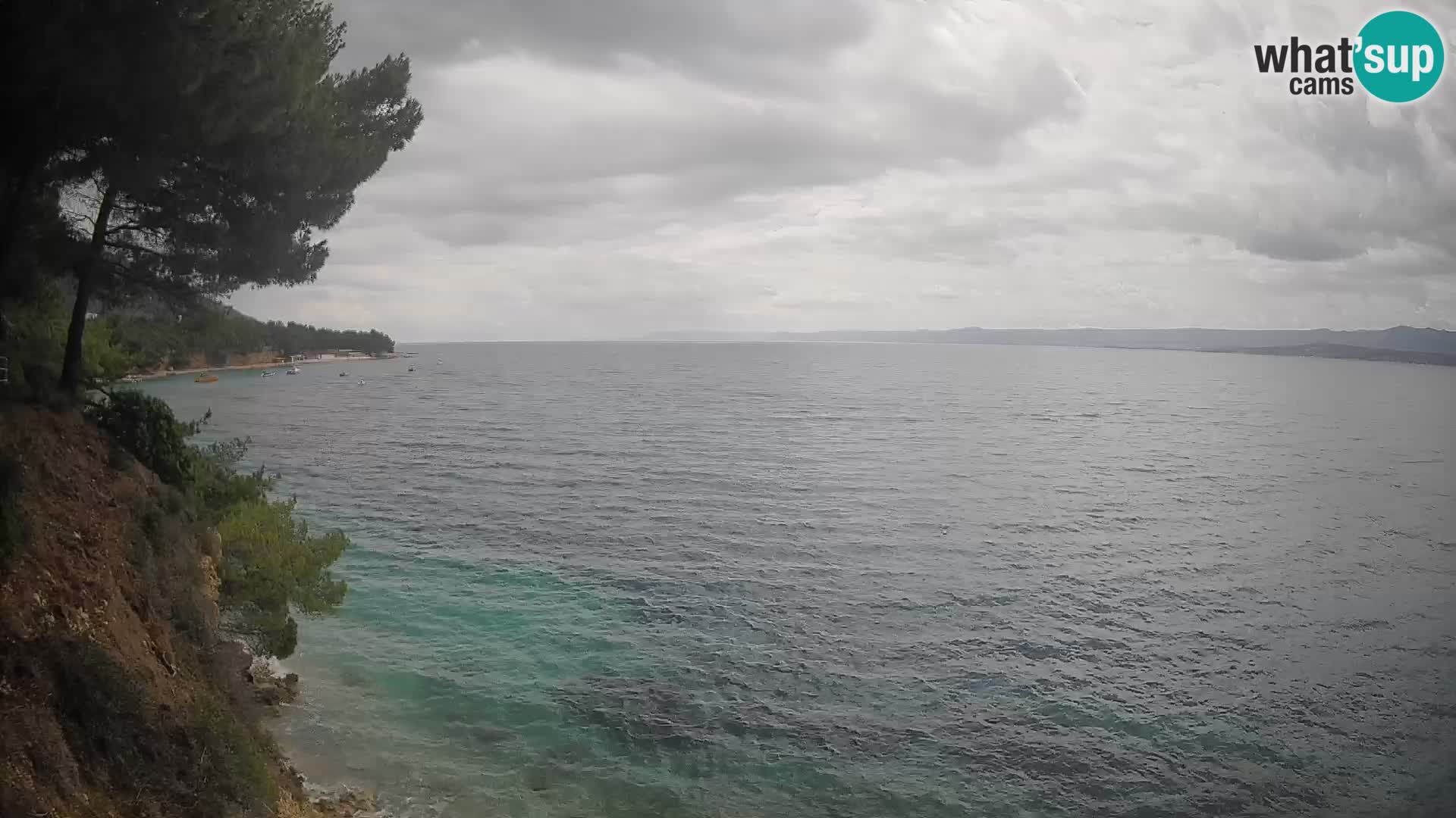 Webcam Spiaggia Potočine Bol – Vista live sulla spiaggia Borak, Isola di Brač
