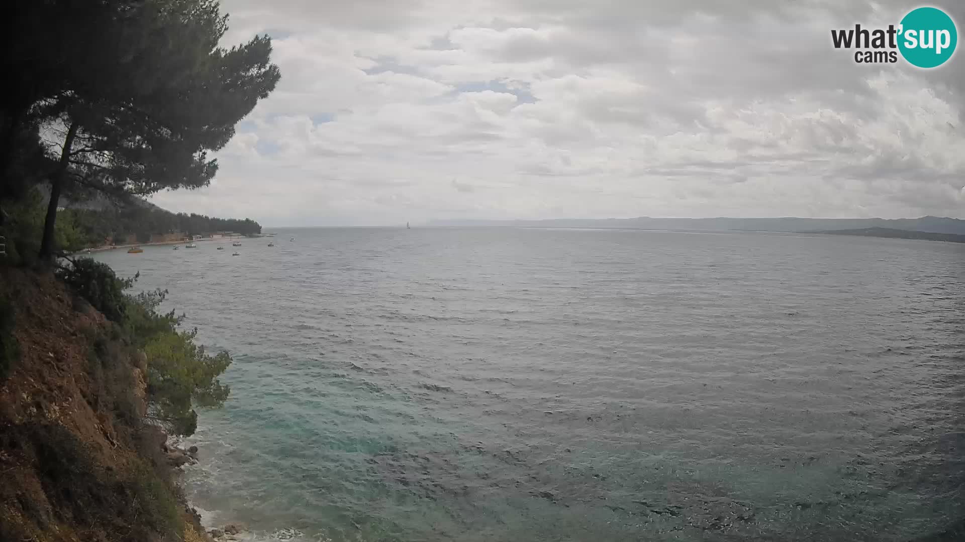 Webcam Spiaggia Potočine Bol – Vista live sulla spiaggia Borak, Isola di Brač