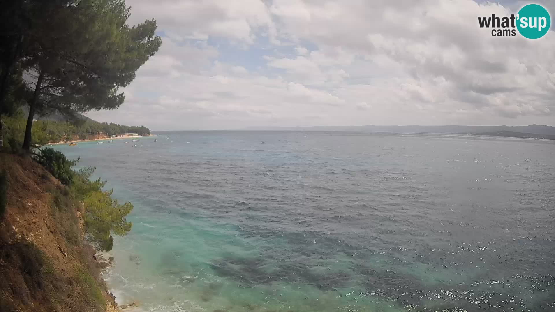 Web kamera Potočine Bol – Pogled uživo na plažu Borak, otok Brač