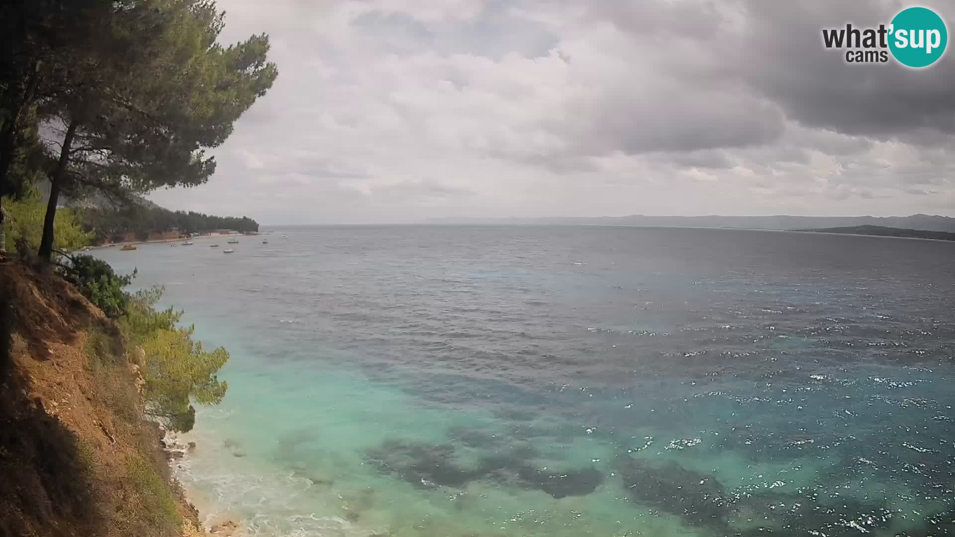 Web kamera Potočine Bol – Pogled uživo na plažu Borak, otok Brač