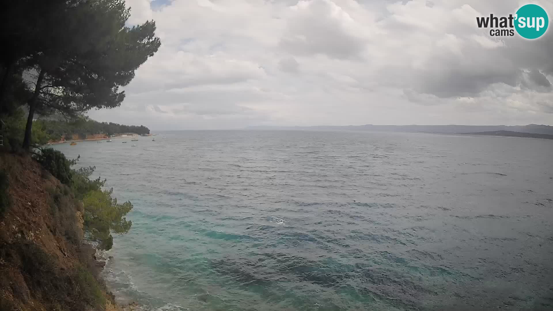 Webcam Spiaggia Potočine Bol – Vista live sulla spiaggia Borak, Isola di Brač