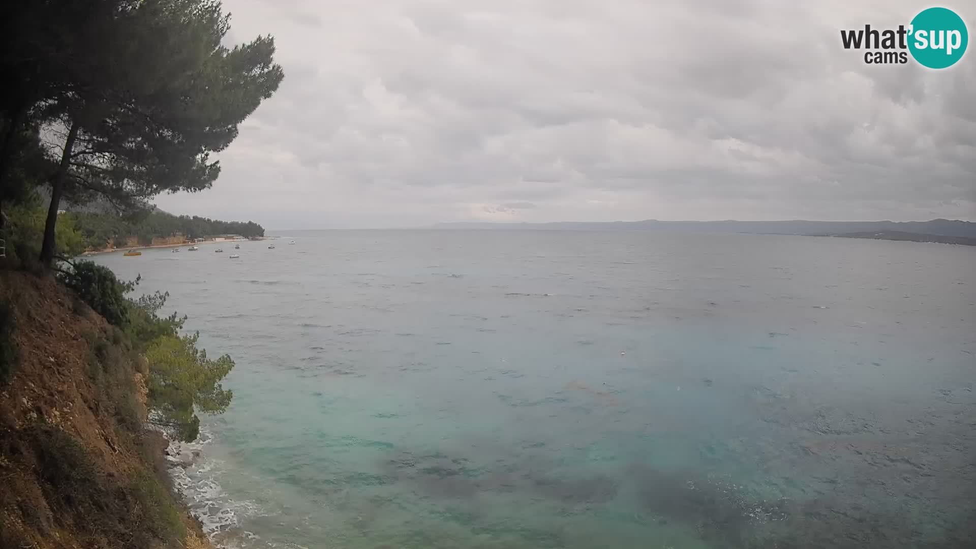 Webcam Spiaggia Potočine Bol – Vista live sulla spiaggia Borak, Isola di Brač