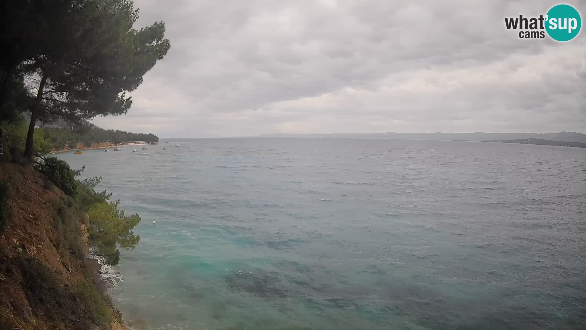 Webcam Spiaggia Potočine Bol – Vista live sulla spiaggia Borak, Isola di Brač