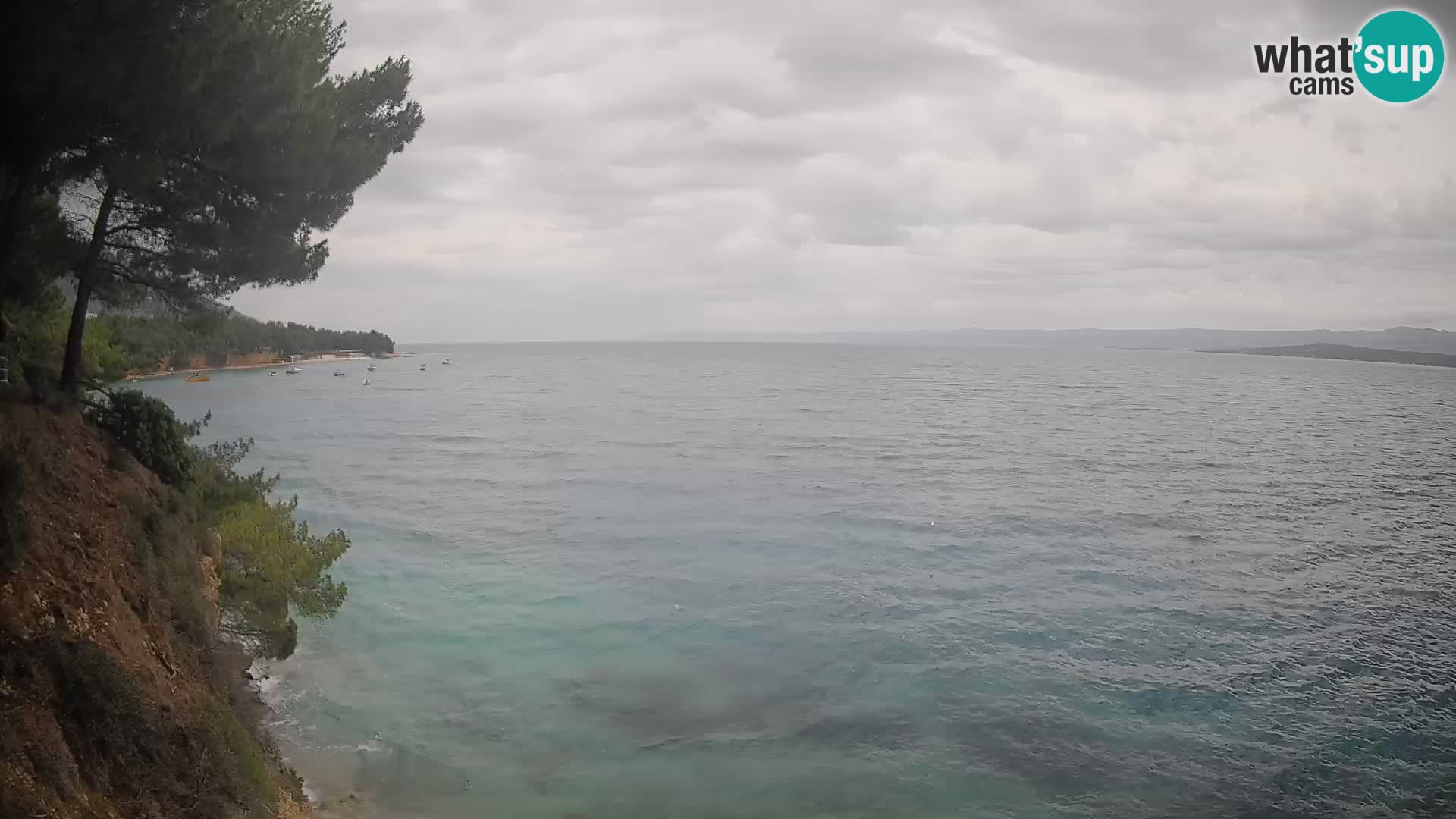 Webcam Spiaggia Potočine Bol – Vista live sulla spiaggia Borak, Isola di Brač