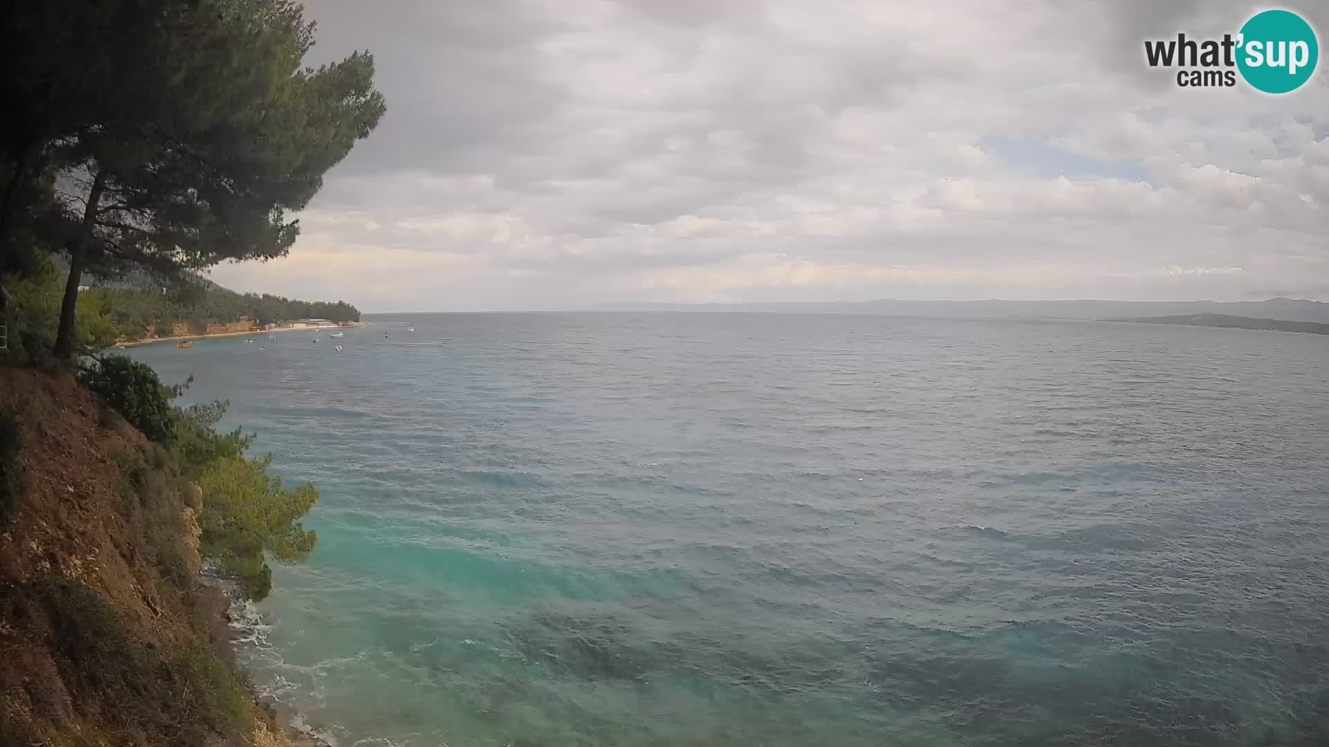 Web kamera Potočine Bol – Pogled uživo na plažu Borak, otok Brač