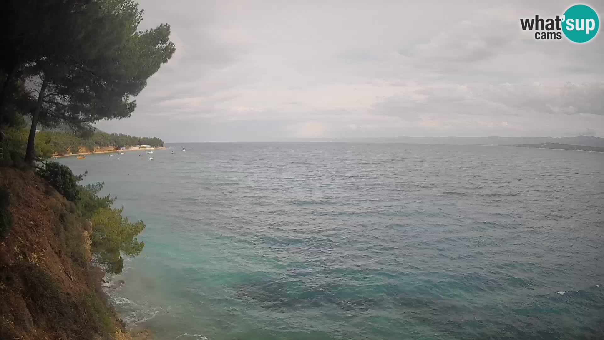 Webcam Spiaggia Potočine Bol – Vista live sulla spiaggia Borak, Isola di Brač
