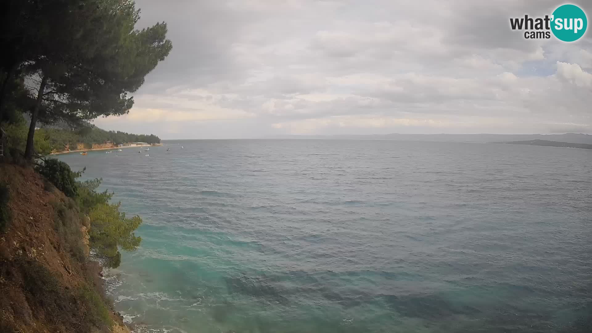 Web kamera Potočine Bol – Pogled uživo na plažu Borak, otok Brač