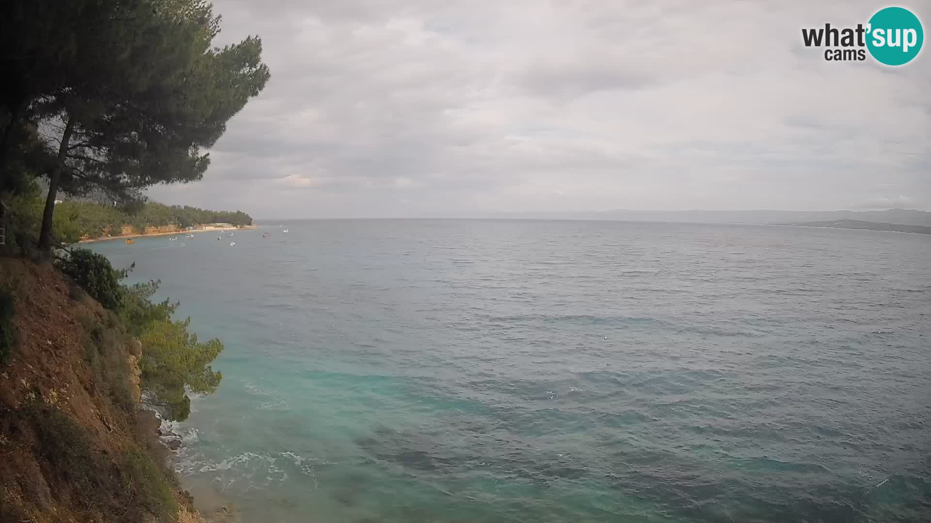 Webcam Spiaggia Potočine Bol – Vista live sulla spiaggia Borak, Isola di Brač