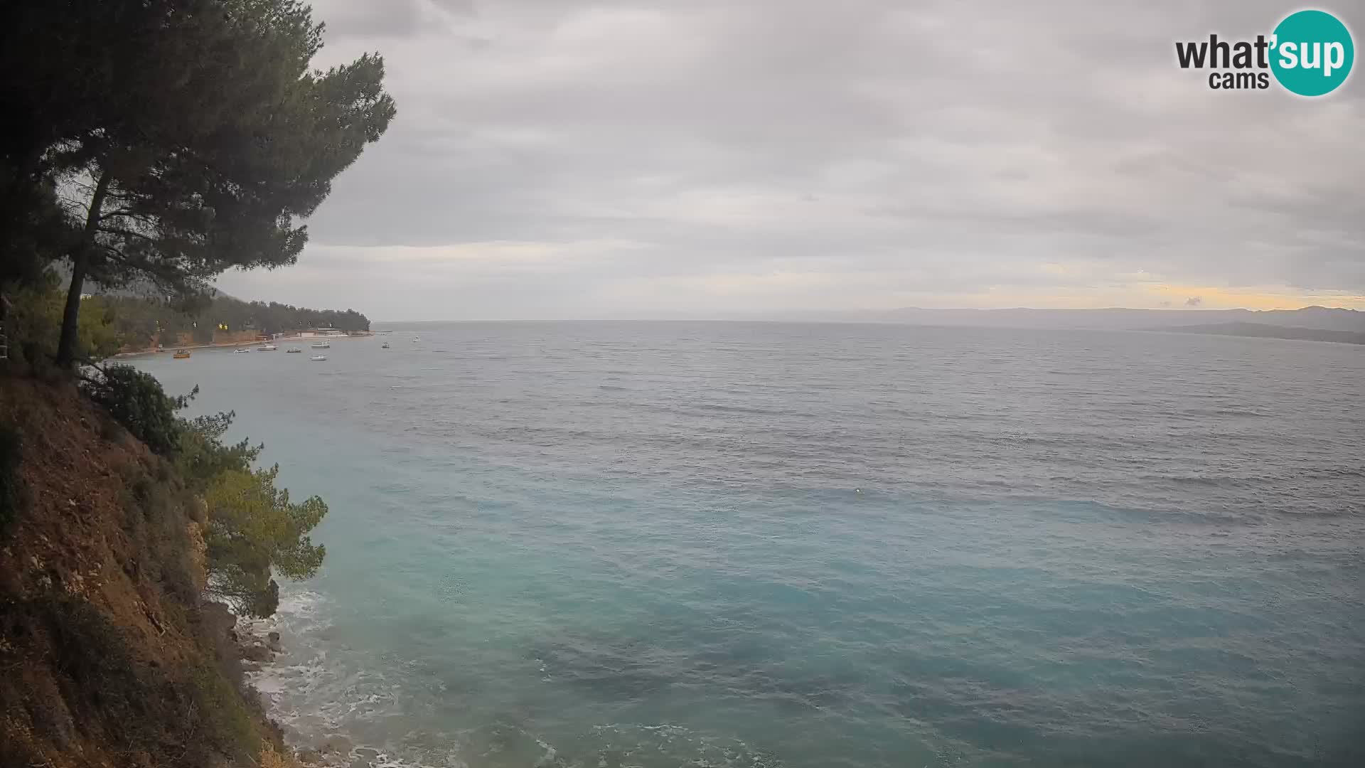 Webcam Spiaggia Potočine Bol – Vista live sulla spiaggia Borak, Isola di Brač