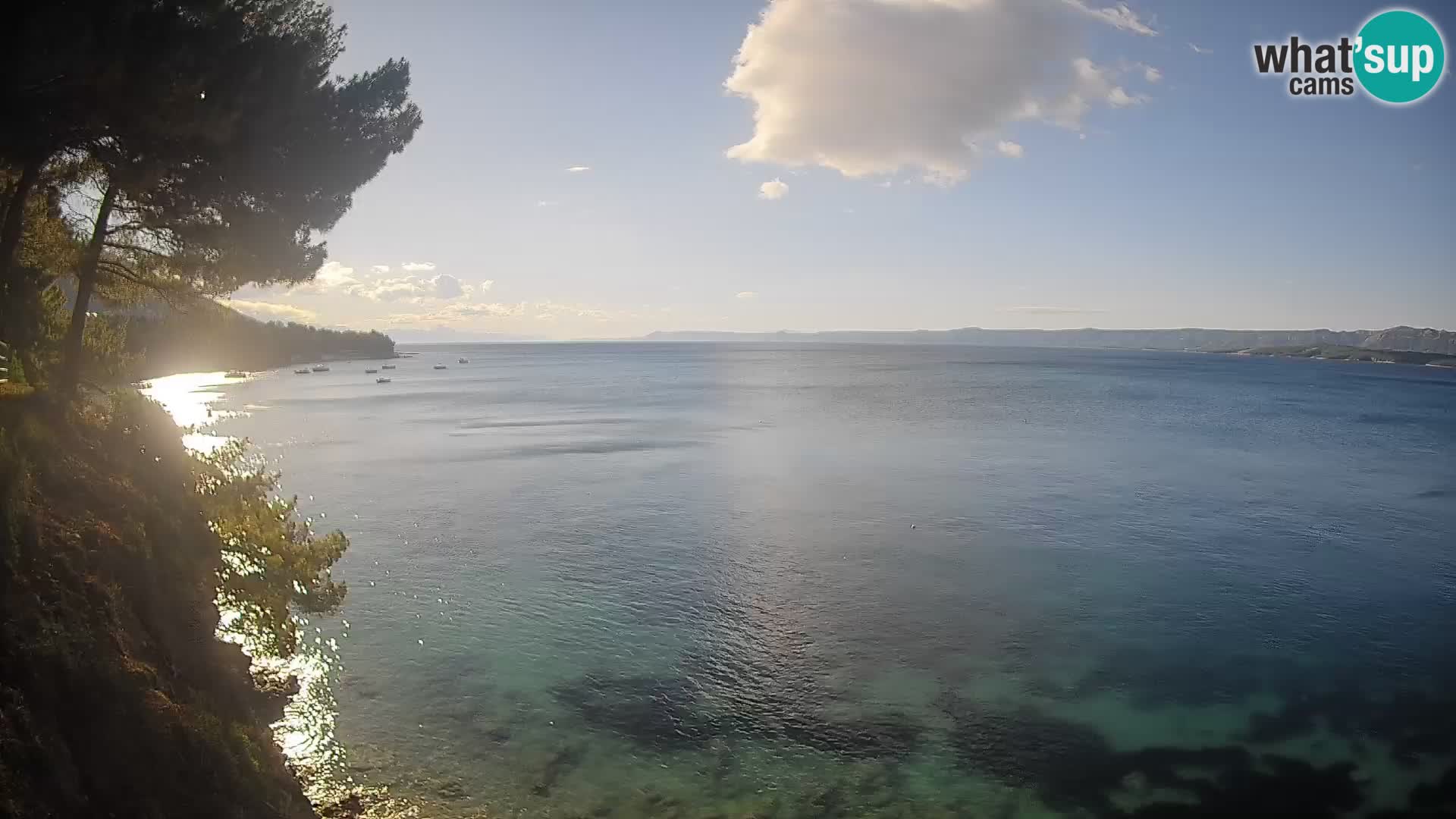 Web kamera Potočine Bol – Pogled uživo na plažu Borak, otok Brač