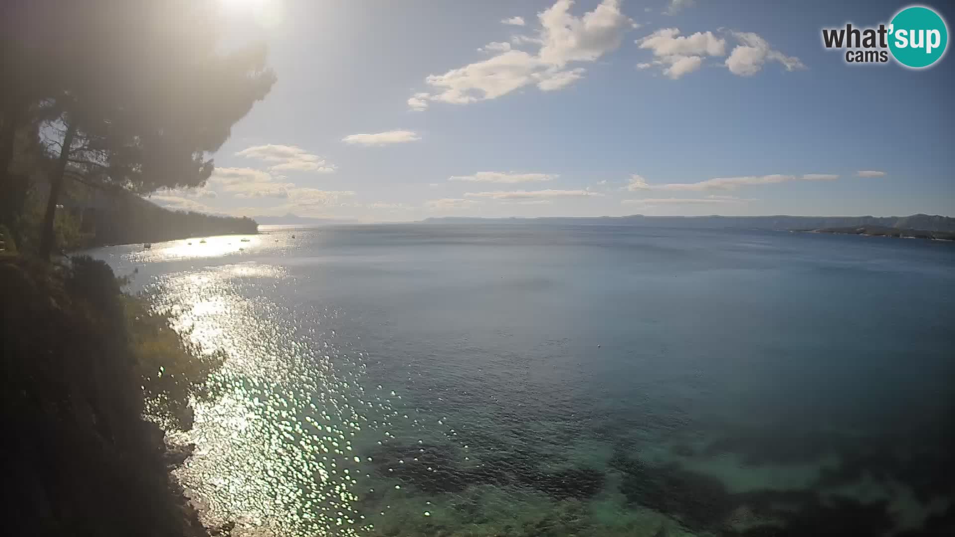 Webcam Spiaggia Potočine Bol – Vista live sulla spiaggia Borak, Isola di Brač