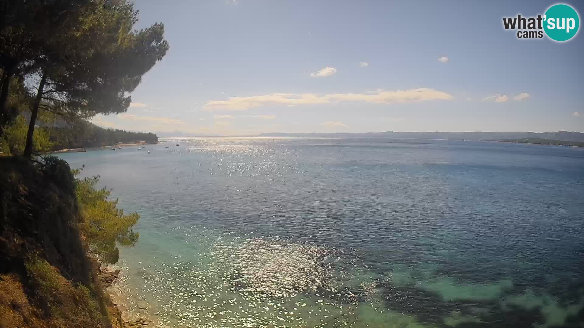 Web kamera Potočine Bol – Pogled uživo na plažu Borak, otok Brač
