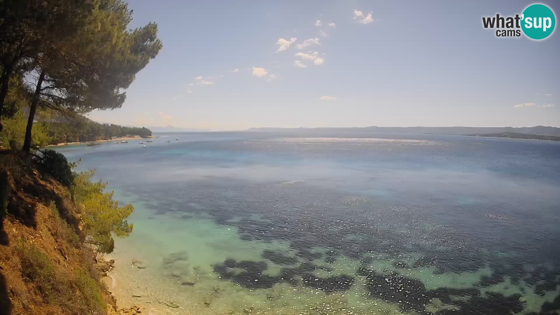 Webcam plage Potočine Bol – Vue en direct sur Borak Beach, île de Brač