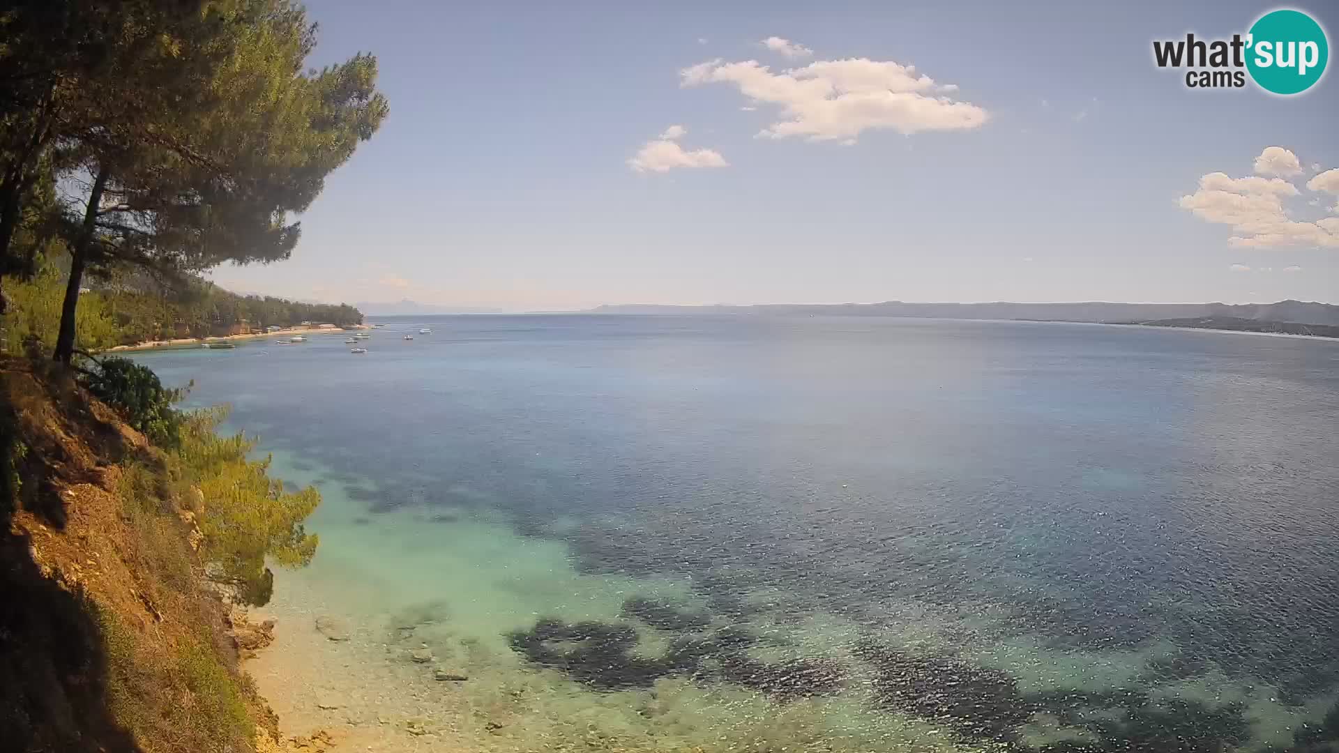 Webcam Potočine Beach Bol – Live View of Borak Beach, Brač Island