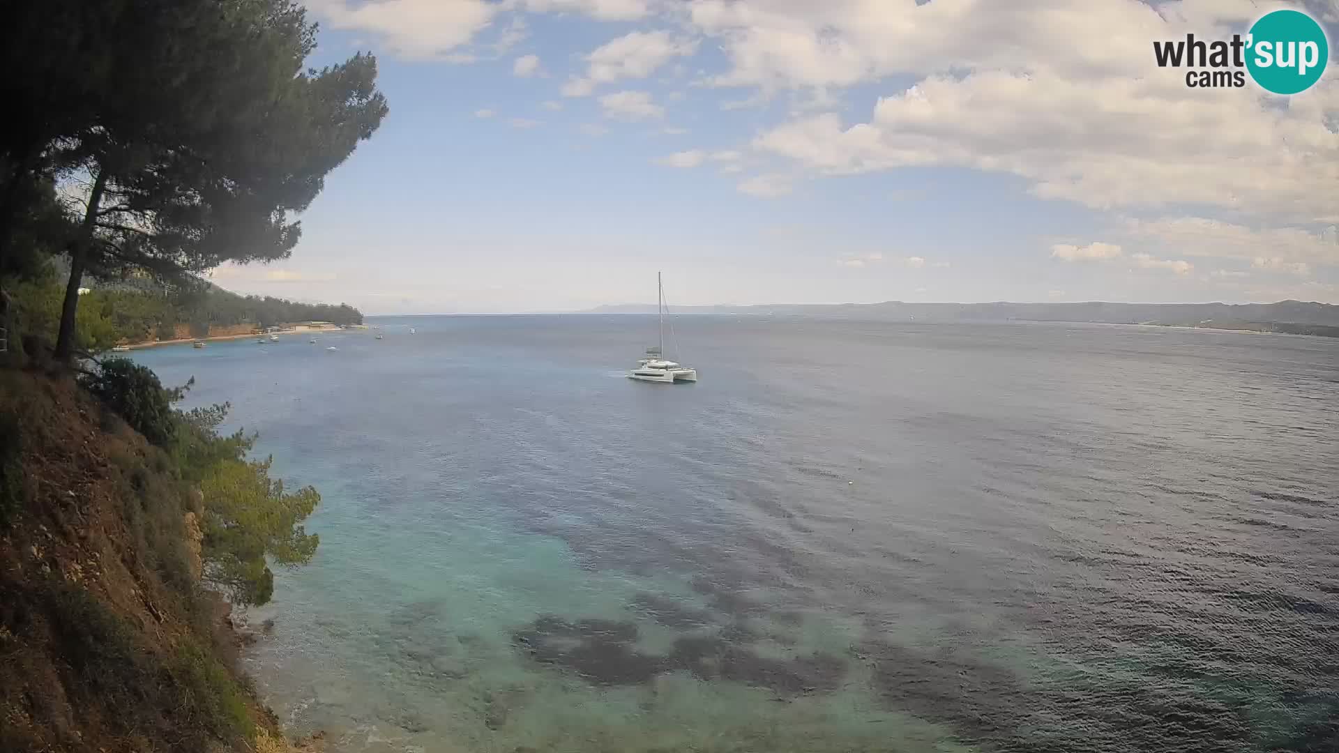 Webcam Strand Potočine Bol – Liveblick auf Borak Beach, Insel Brač