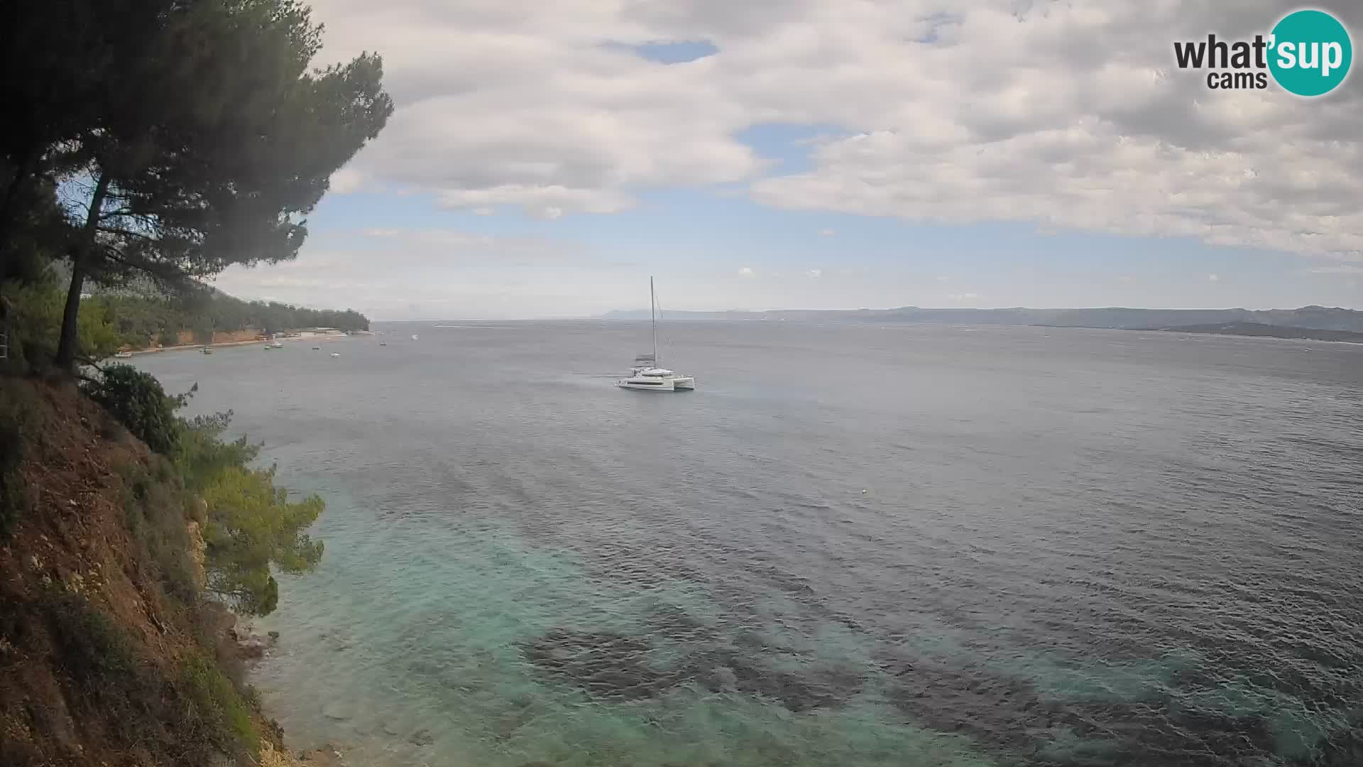 Web kamera Potočine Bol – Pogled uživo na plažu Borak, otok Brač