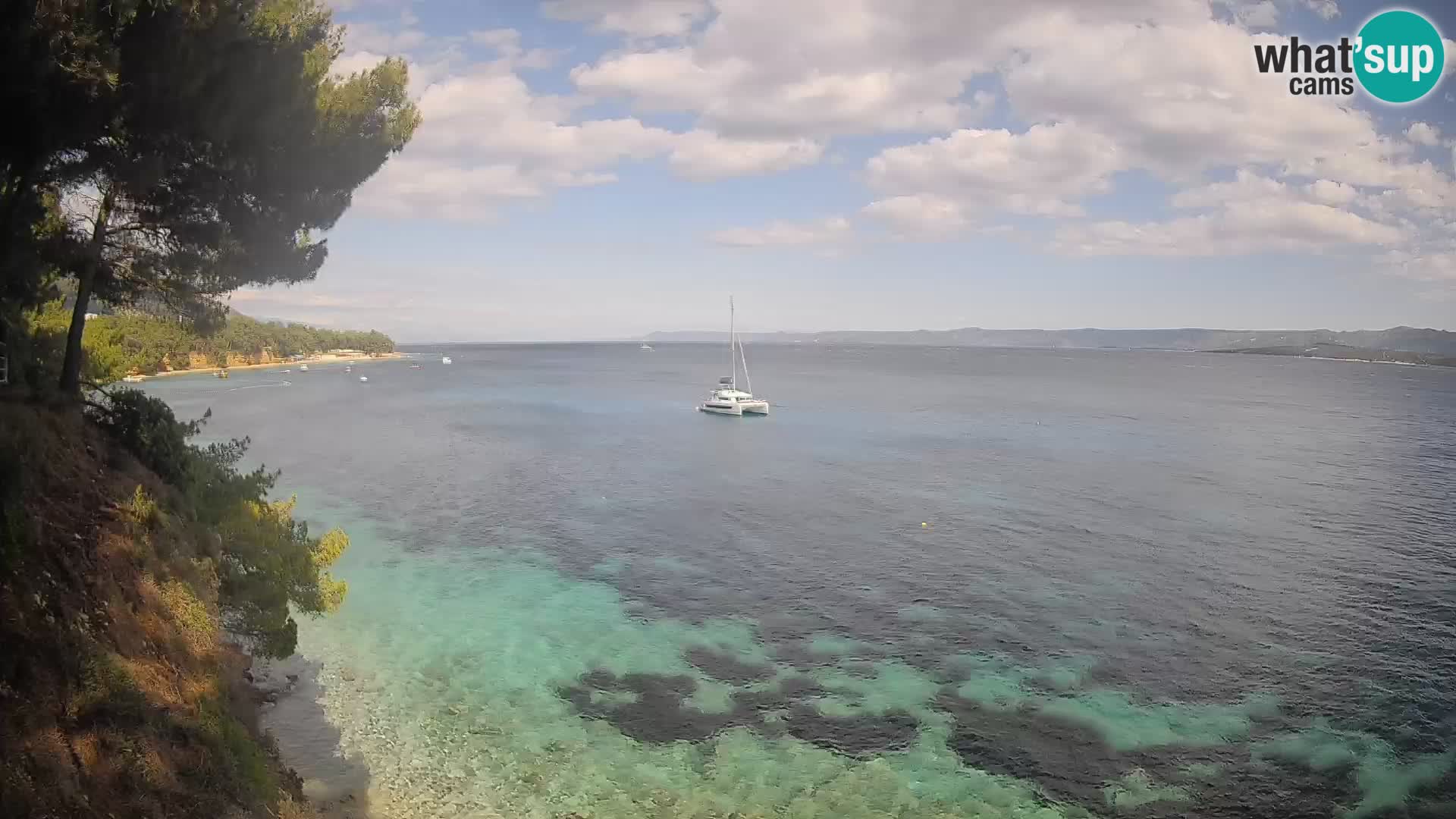 Webcam plage Potočine Bol – Vue en direct sur Borak Beach, île de Brač