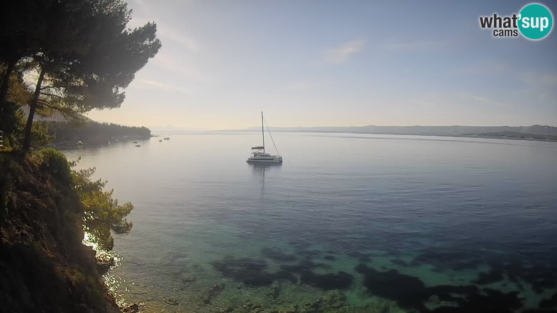 Webcam Strand Potočine Bol – Liveblick auf Borak Beach, Insel Brač