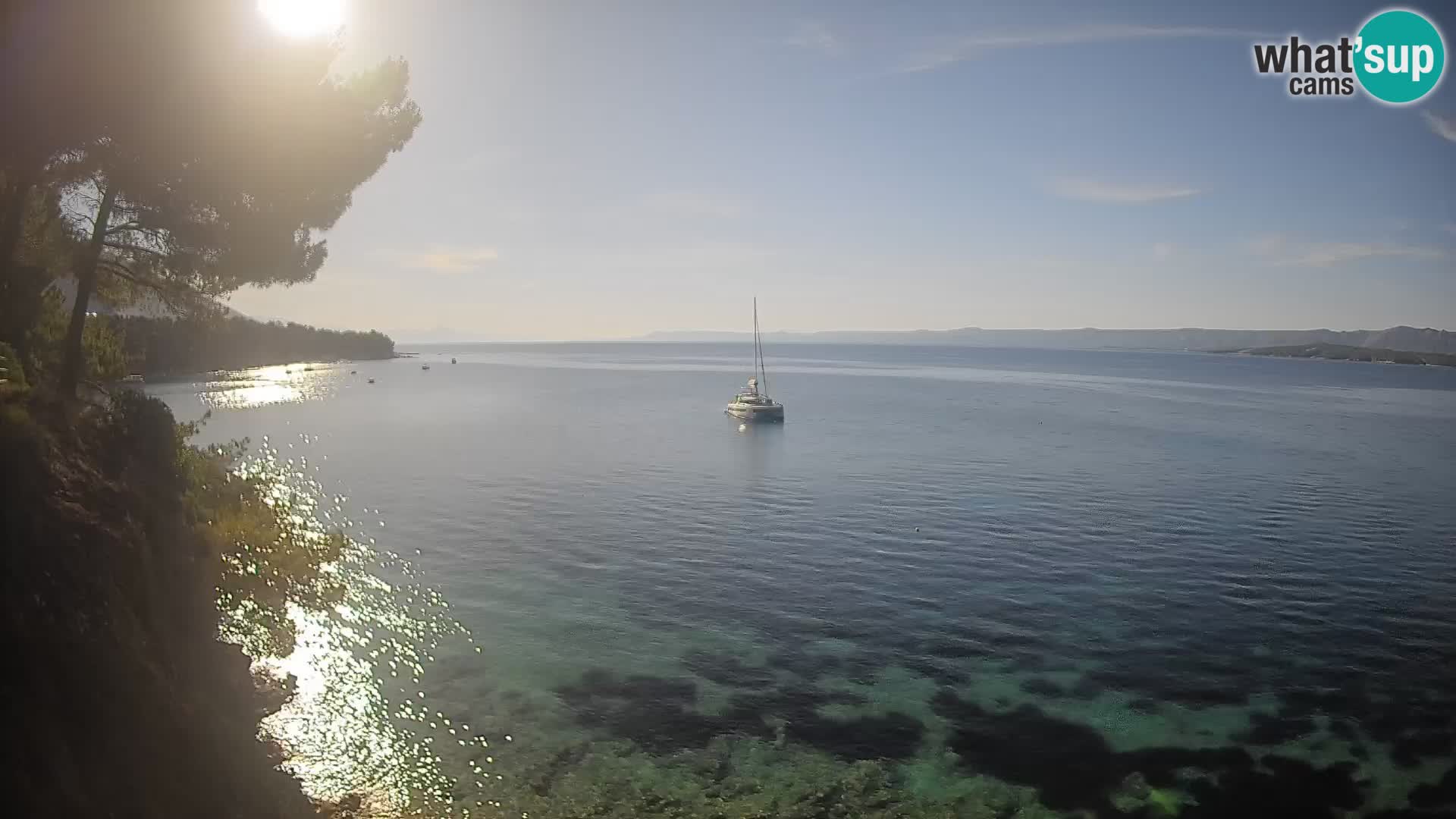 Webcam Playa Potočine Bol – Vista en vivo de Borak Beach, Isla de Brač