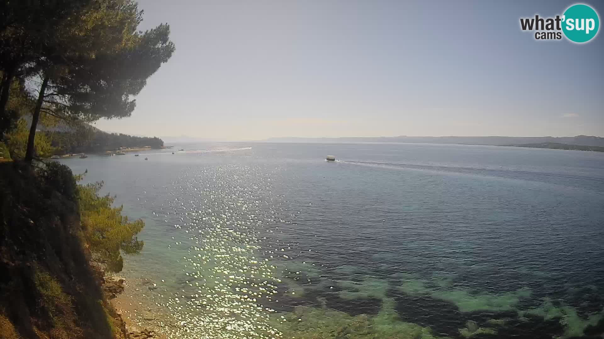Web kamera Potočine Bol – Pogled uživo na plažu Borak, otok Brač