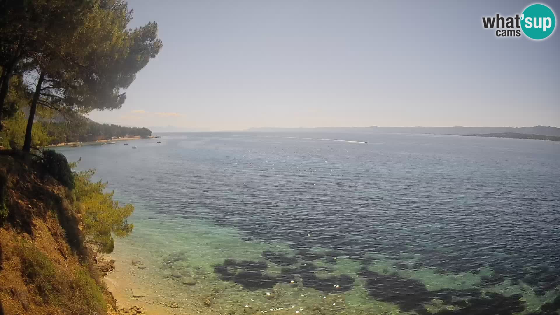 Webcam Strand Potočine Bol – Liveblick auf Borak Beach, Insel Brač