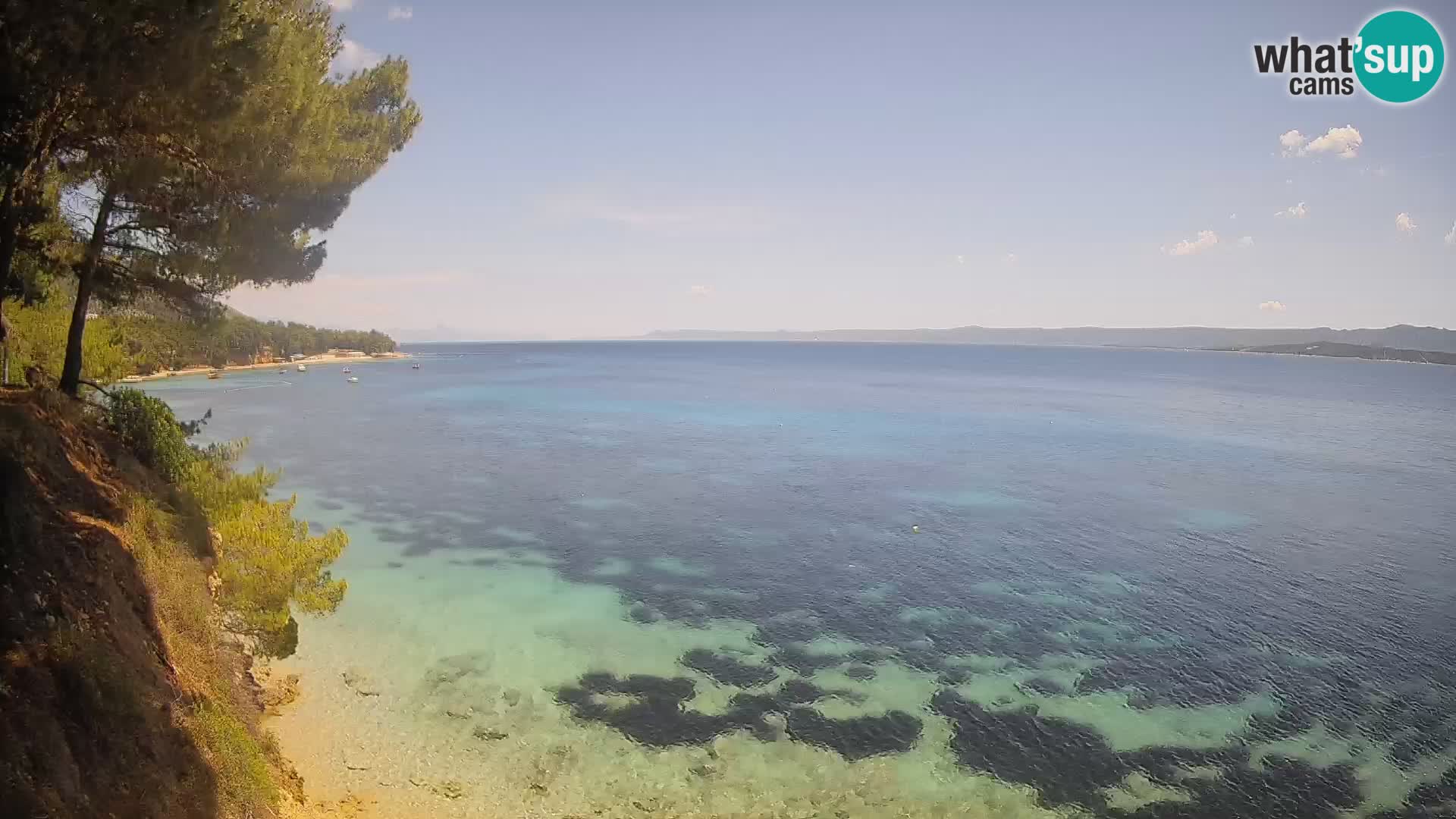 Webcam Playa Potočine Bol – Vista en vivo de Borak Beach, Isla de Brač