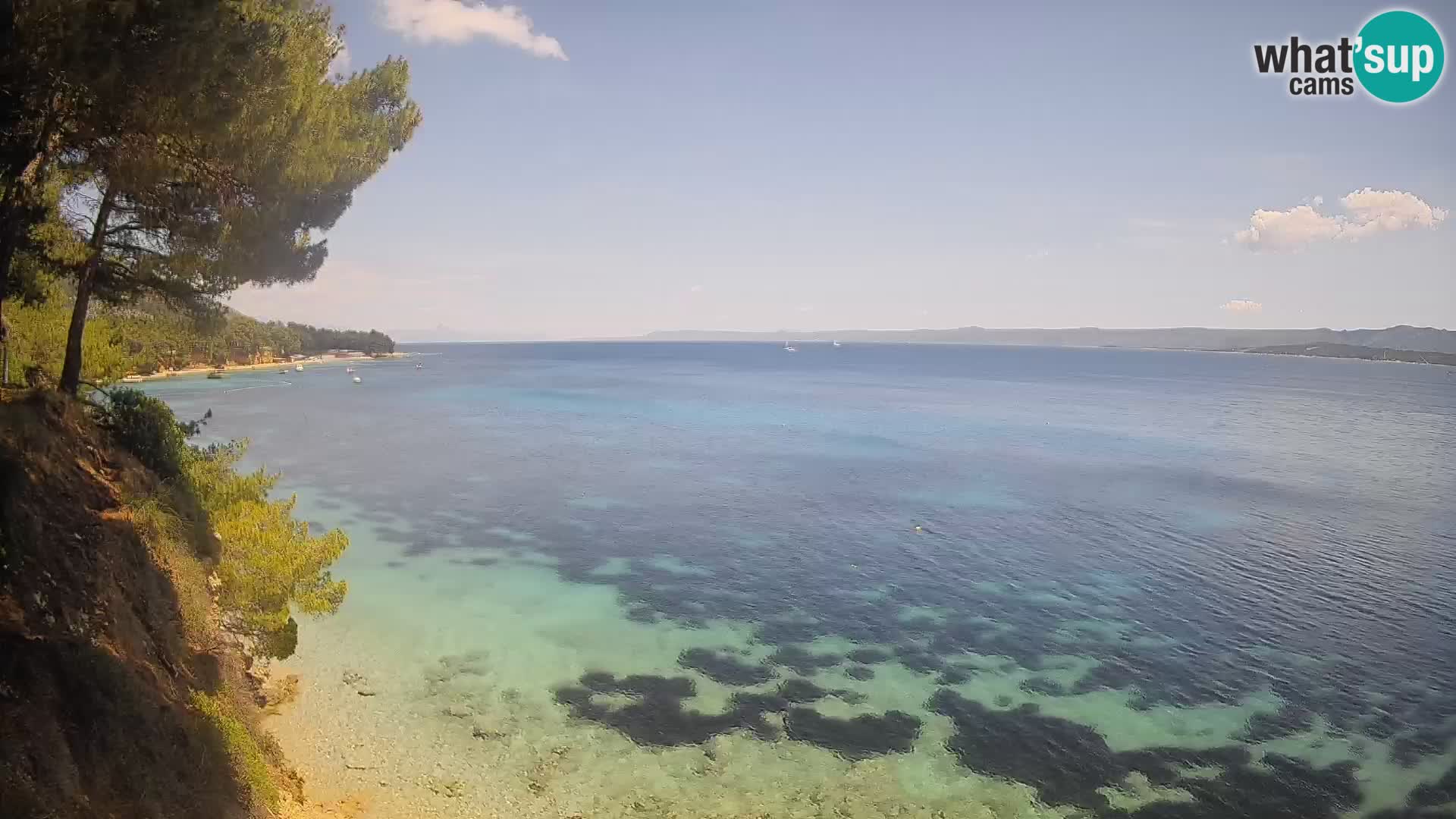 Webcam Potočine Beach Bol – Live View of Borak Beach, Brač Island
