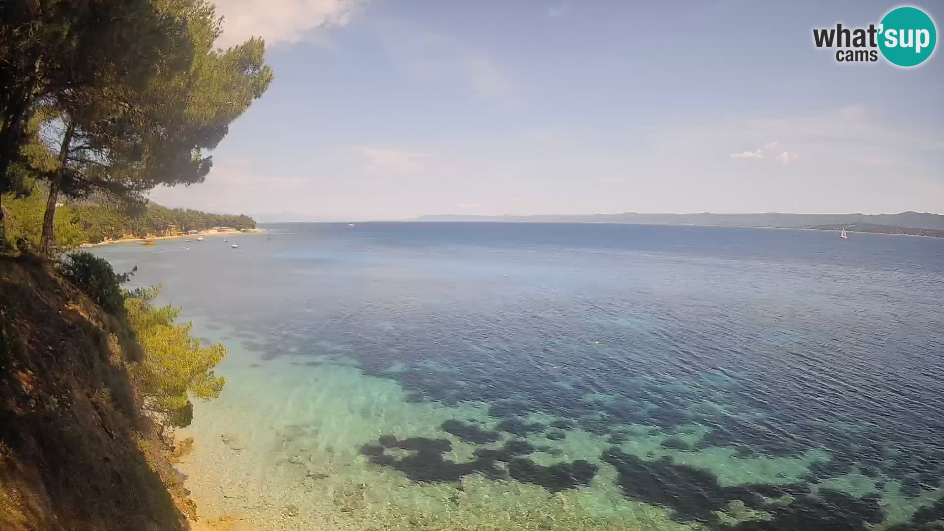 Webcam Potočine Beach Bol – Live View of Borak Beach, Brač Island