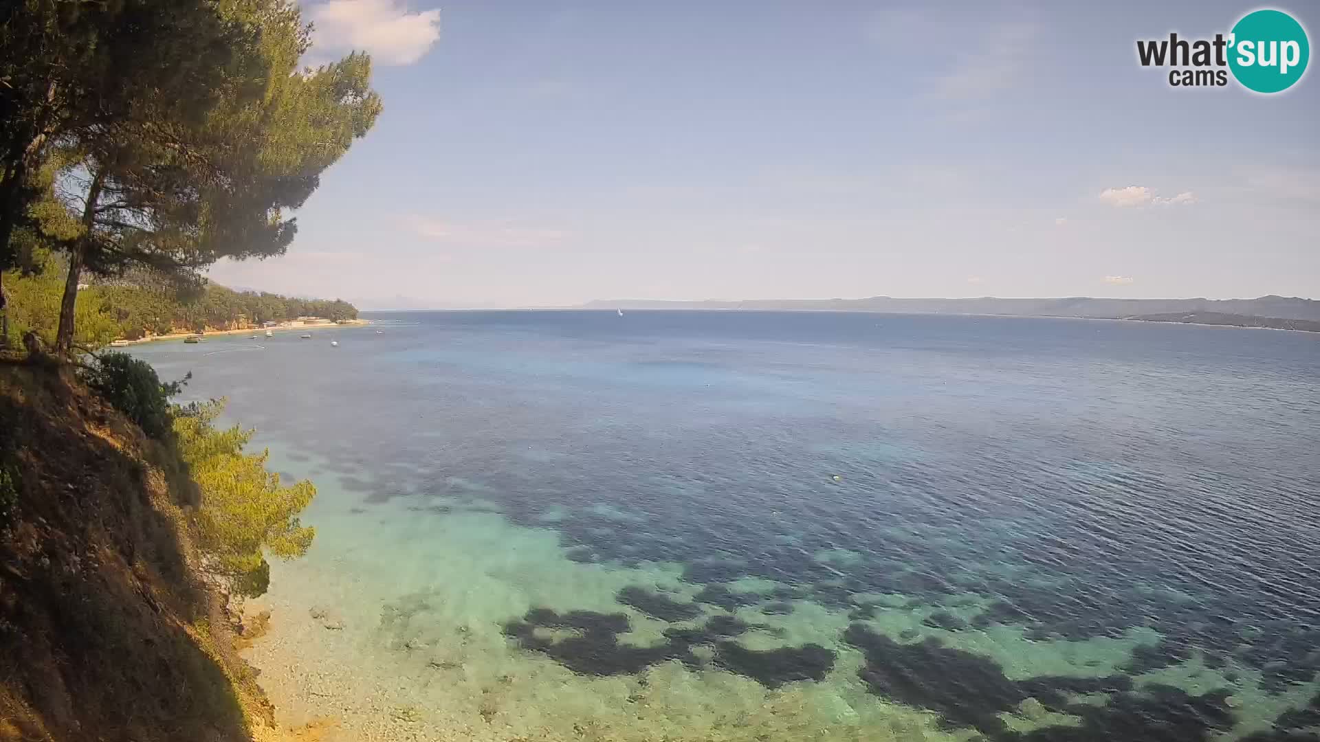 Webcam Playa Potočine Bol – Vista en vivo de Borak Beach, Isla de Brač