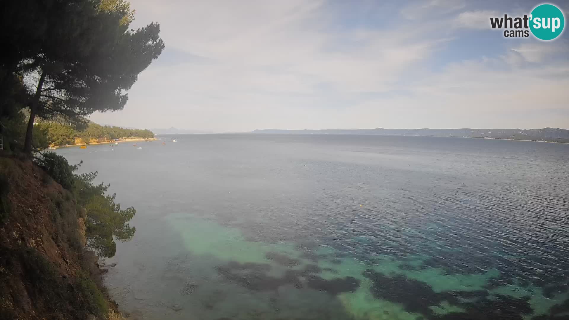 Web kamera Potočine Bol – Pogled uživo na plažu Borak, otok Brač