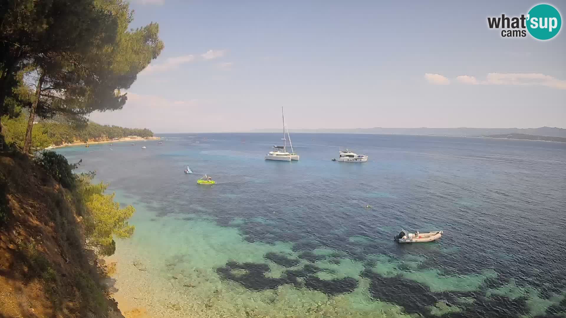 Webcam Potočine Beach Bol – Live View of Borak Beach, Brač Island