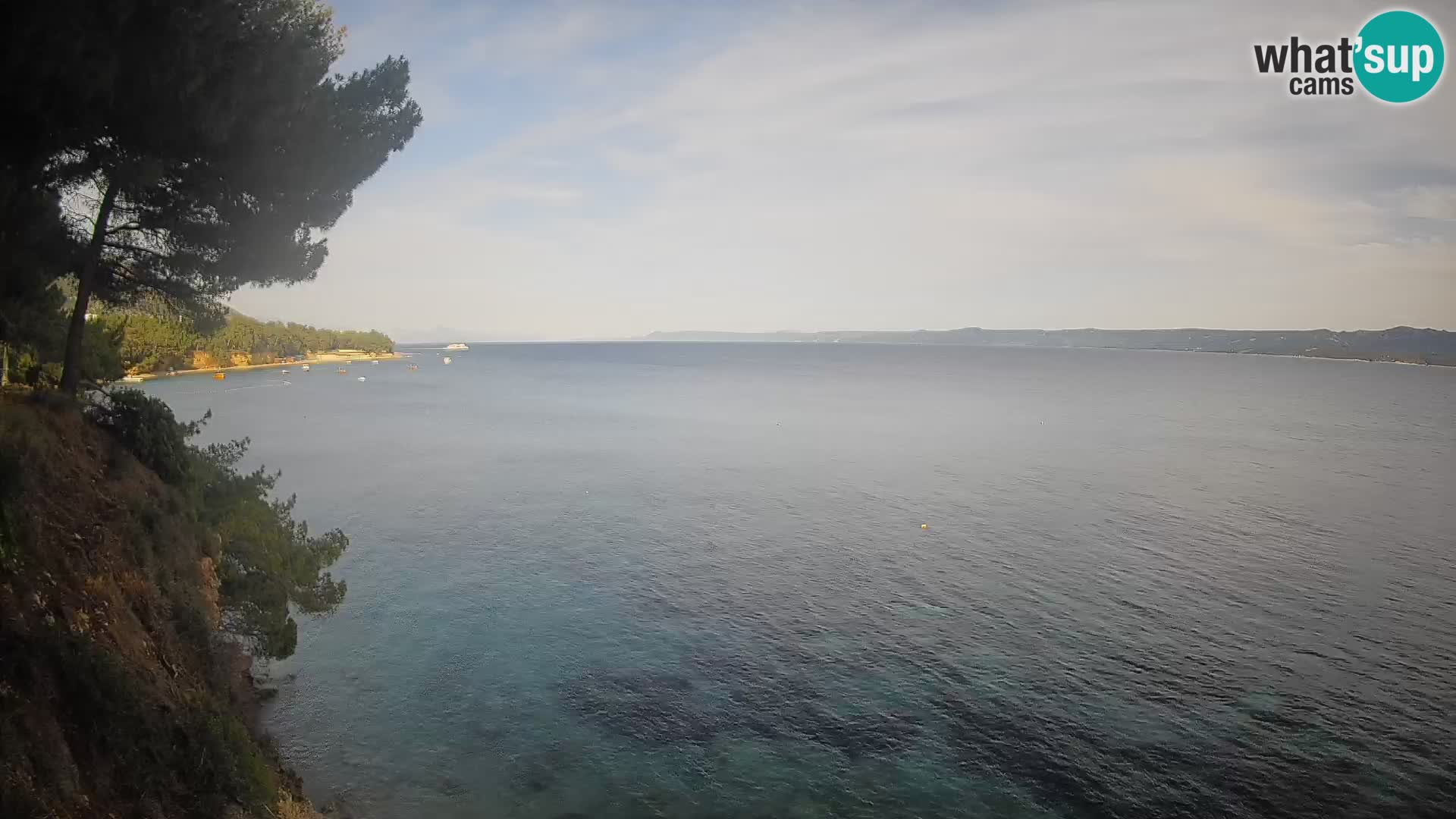Webcam Spiaggia Potočine Bol – Vista live sulla spiaggia Borak, Isola di Brač