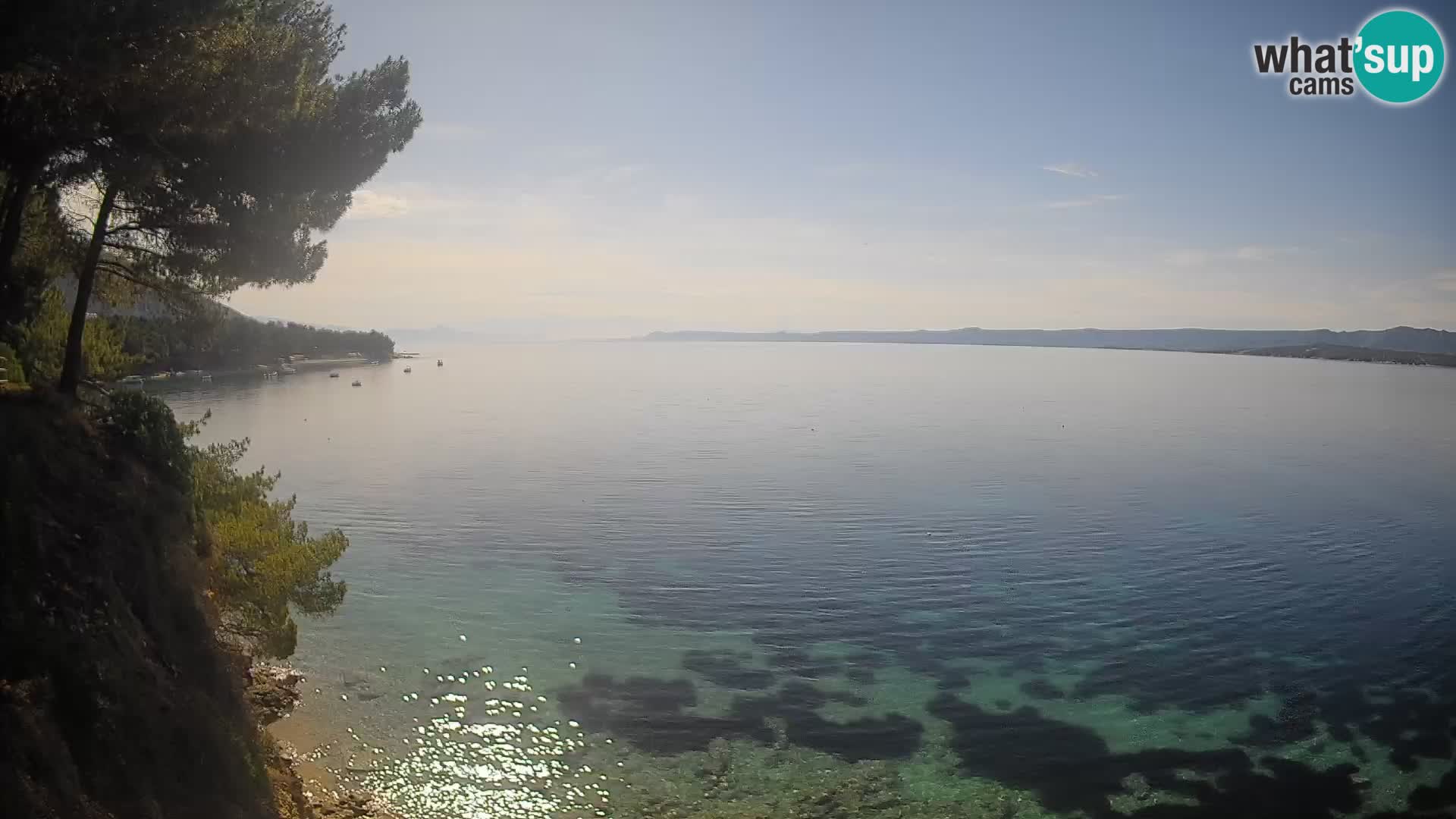 Web kamera Potočine Bol – Pogled uživo na plažu Borak, otok Brač