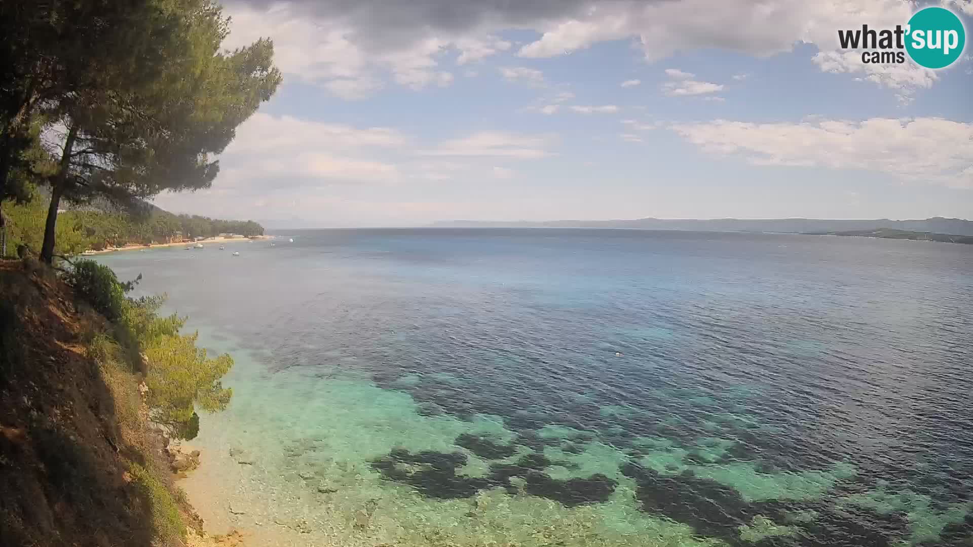 Webcam Potočine Beach Bol – Live View of Borak Beach, Brač Island
