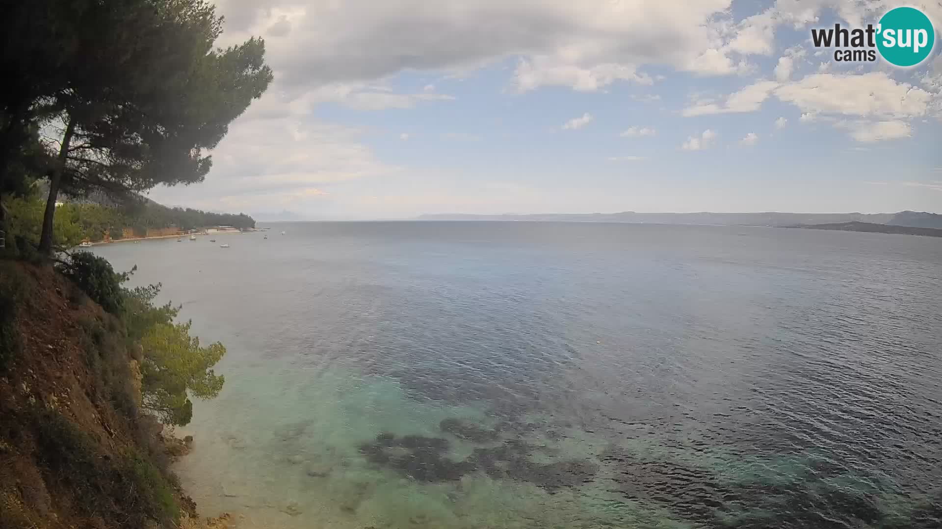 Web kamera Potočine Bol – Pogled uživo na plažu Borak, otok Brač