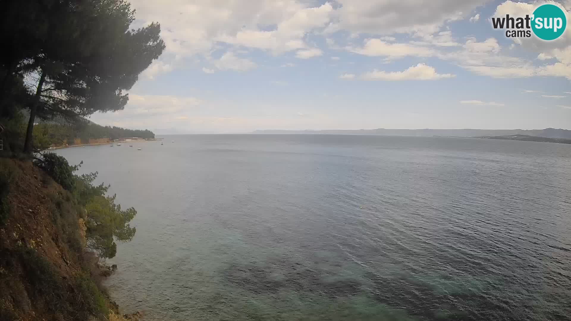 Webcam Spiaggia Potočine Bol – Vista live sulla spiaggia Borak, Isola di Brač